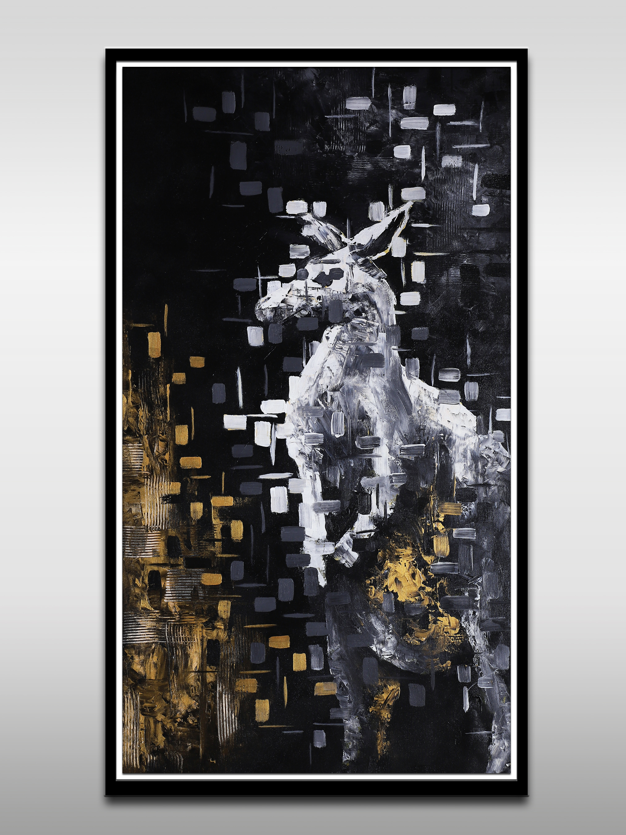 Kangaroo Abstract Canvas Painting