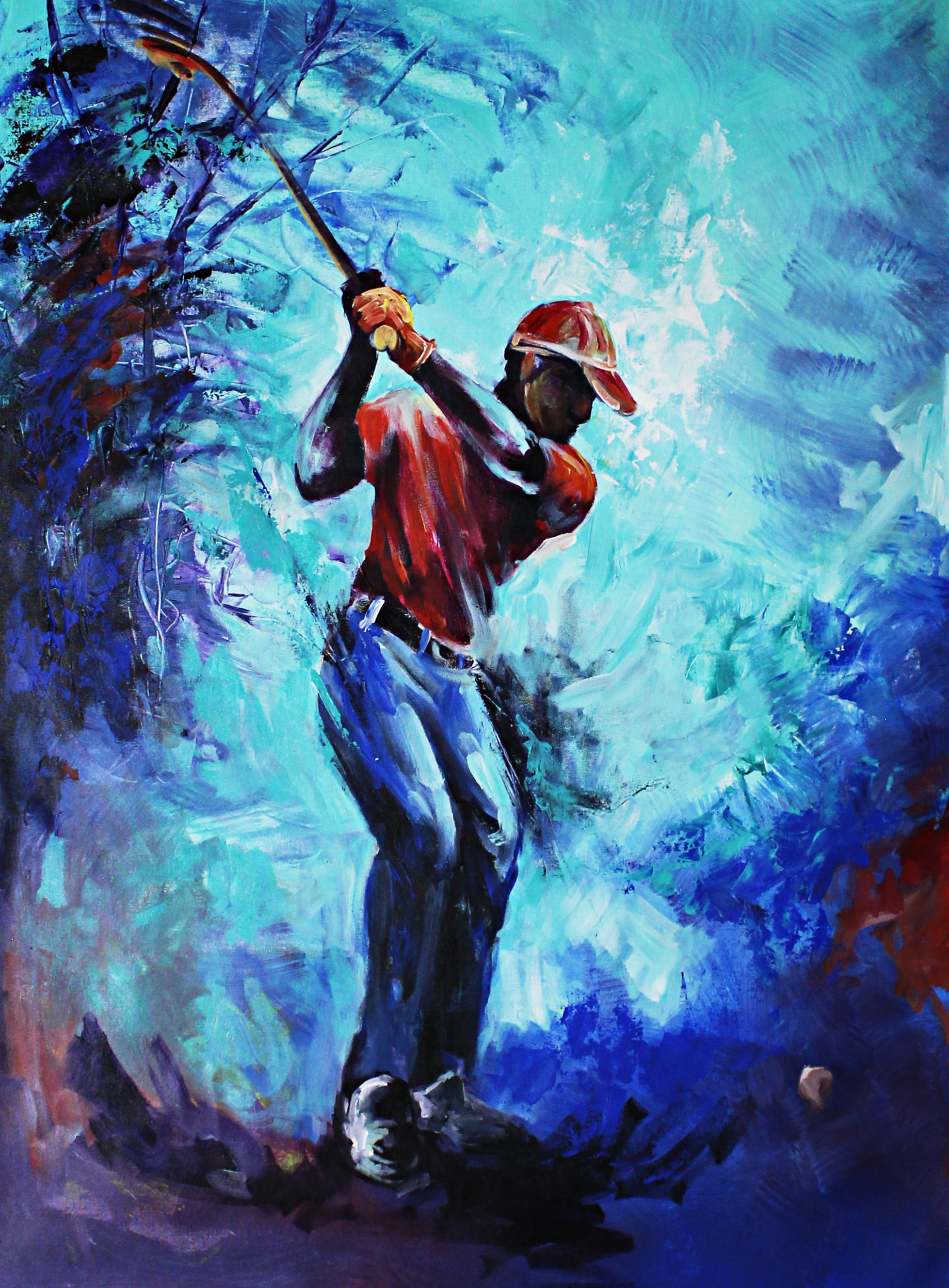 The Golf Birdie Canvas Painting