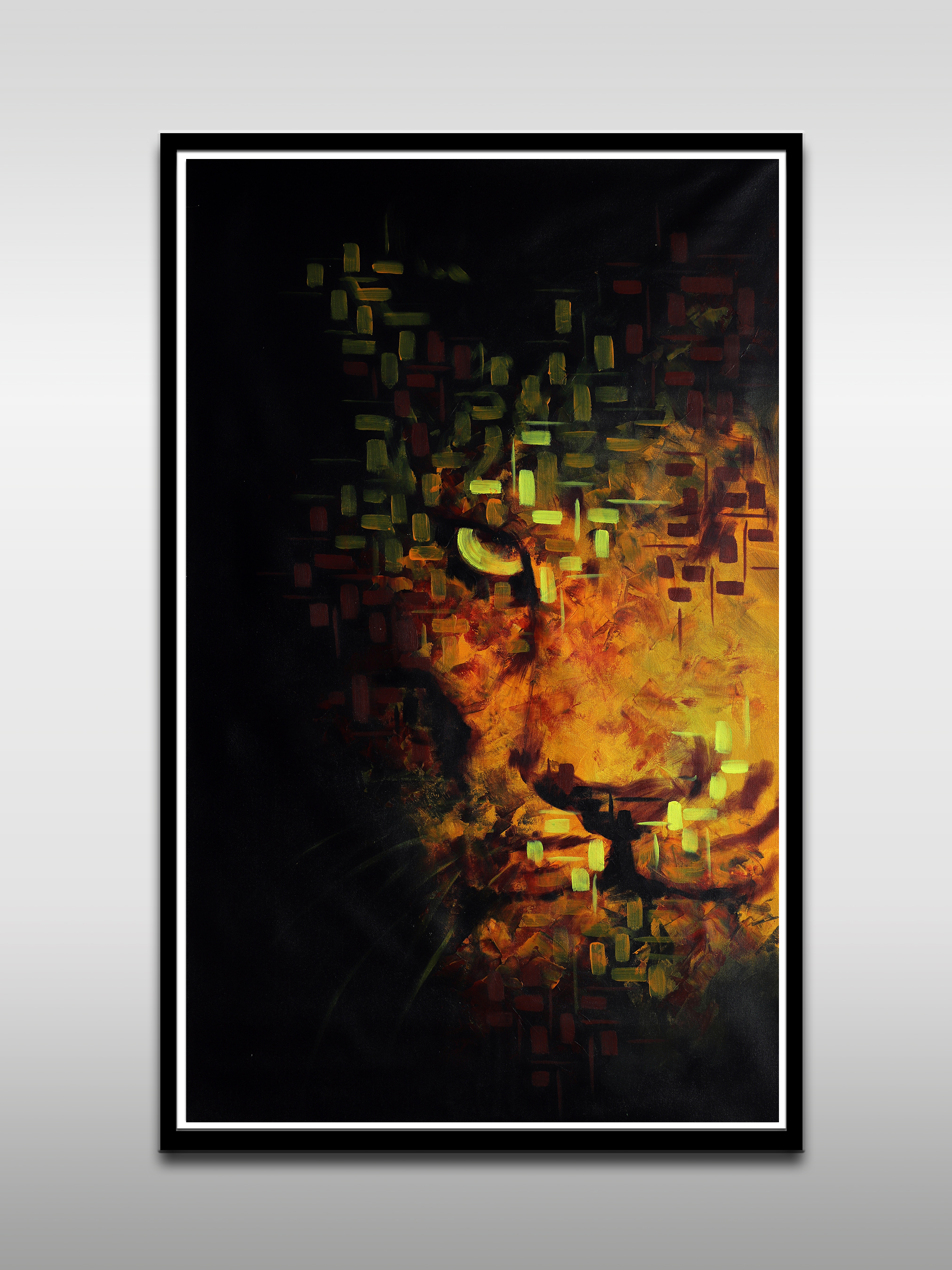 That Look of The Lion Abstract Art