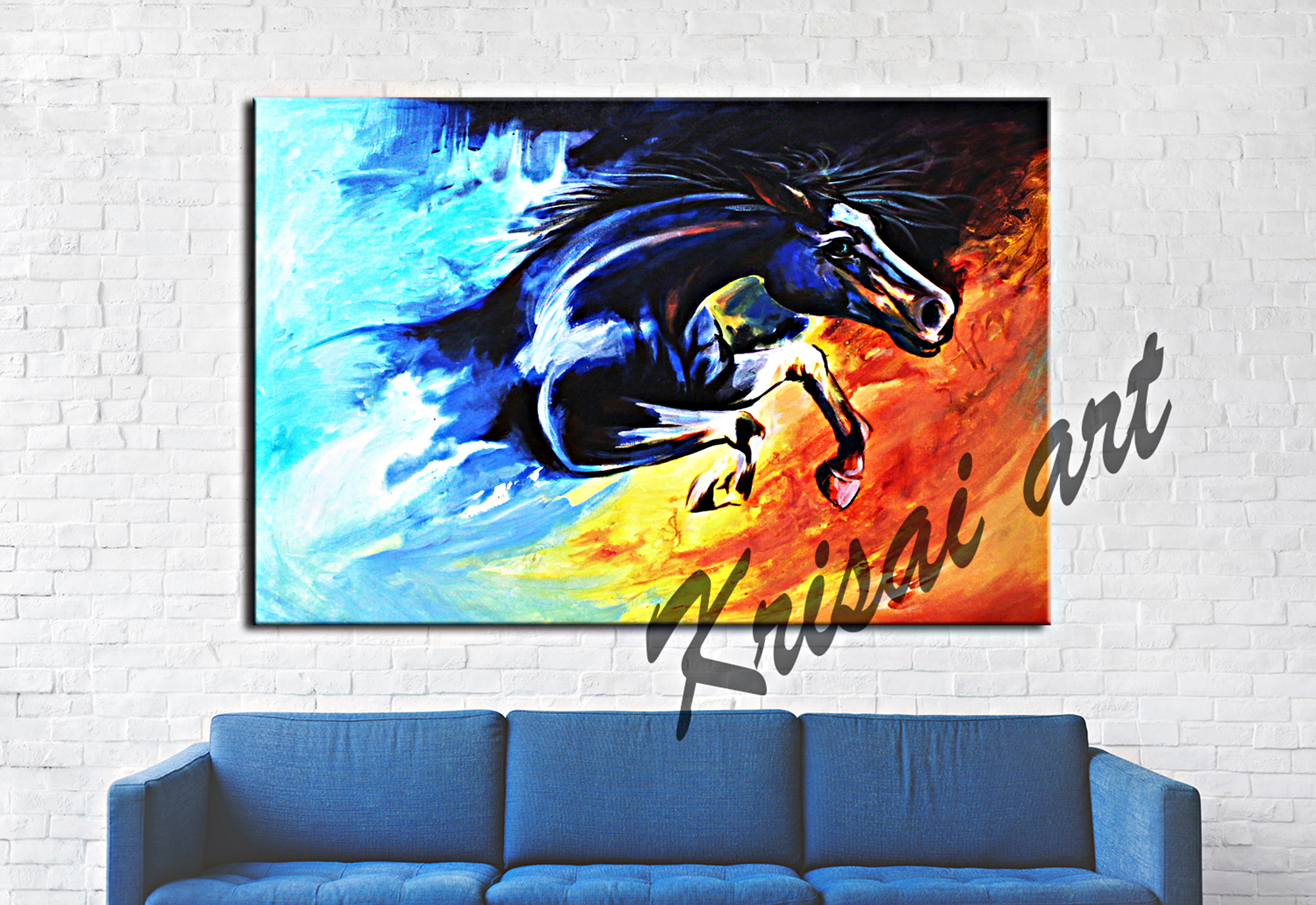 The Joy Of a Horse Canvas Painting