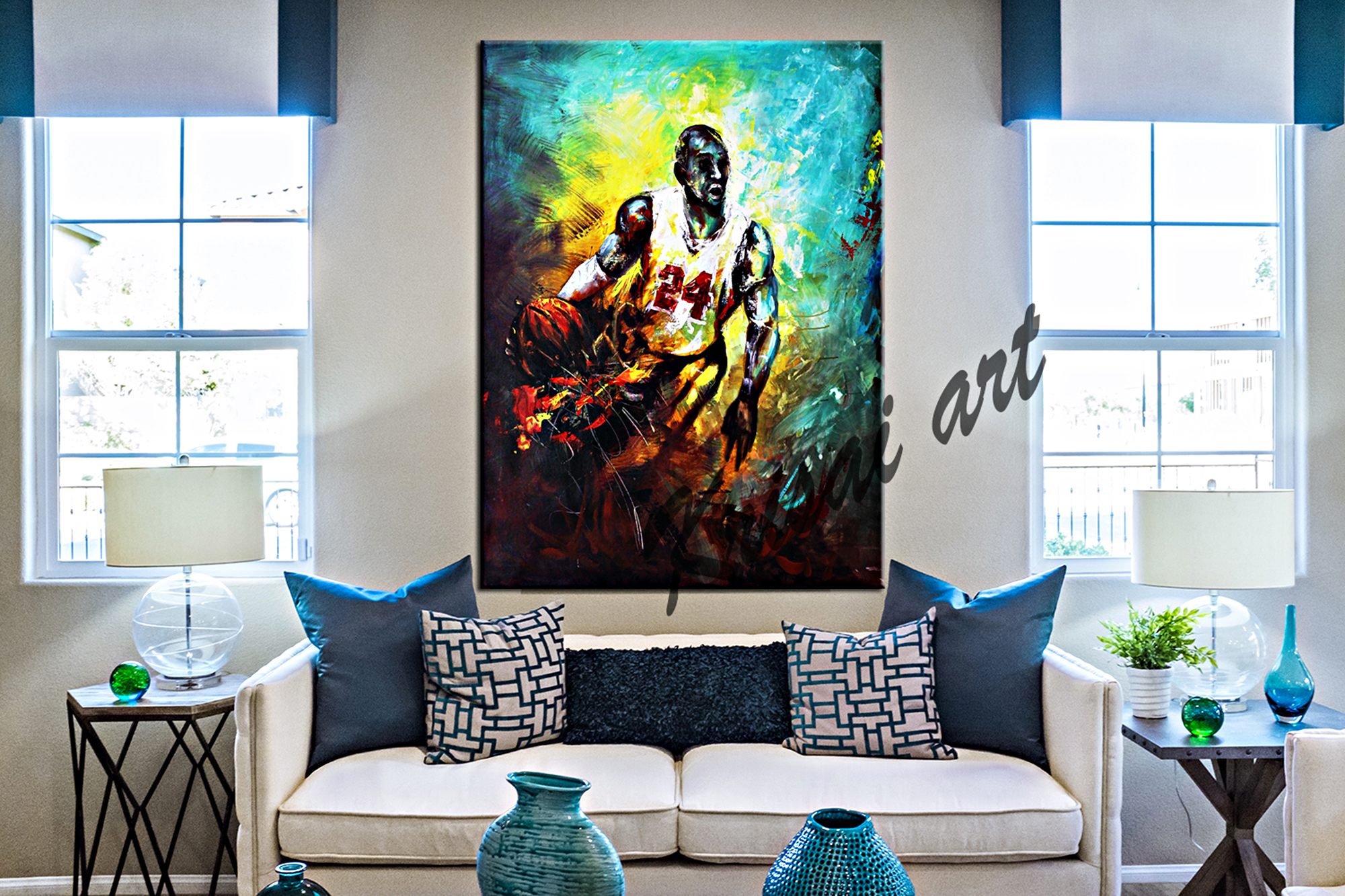 The Basketball Diaries Abstract Canvas Art