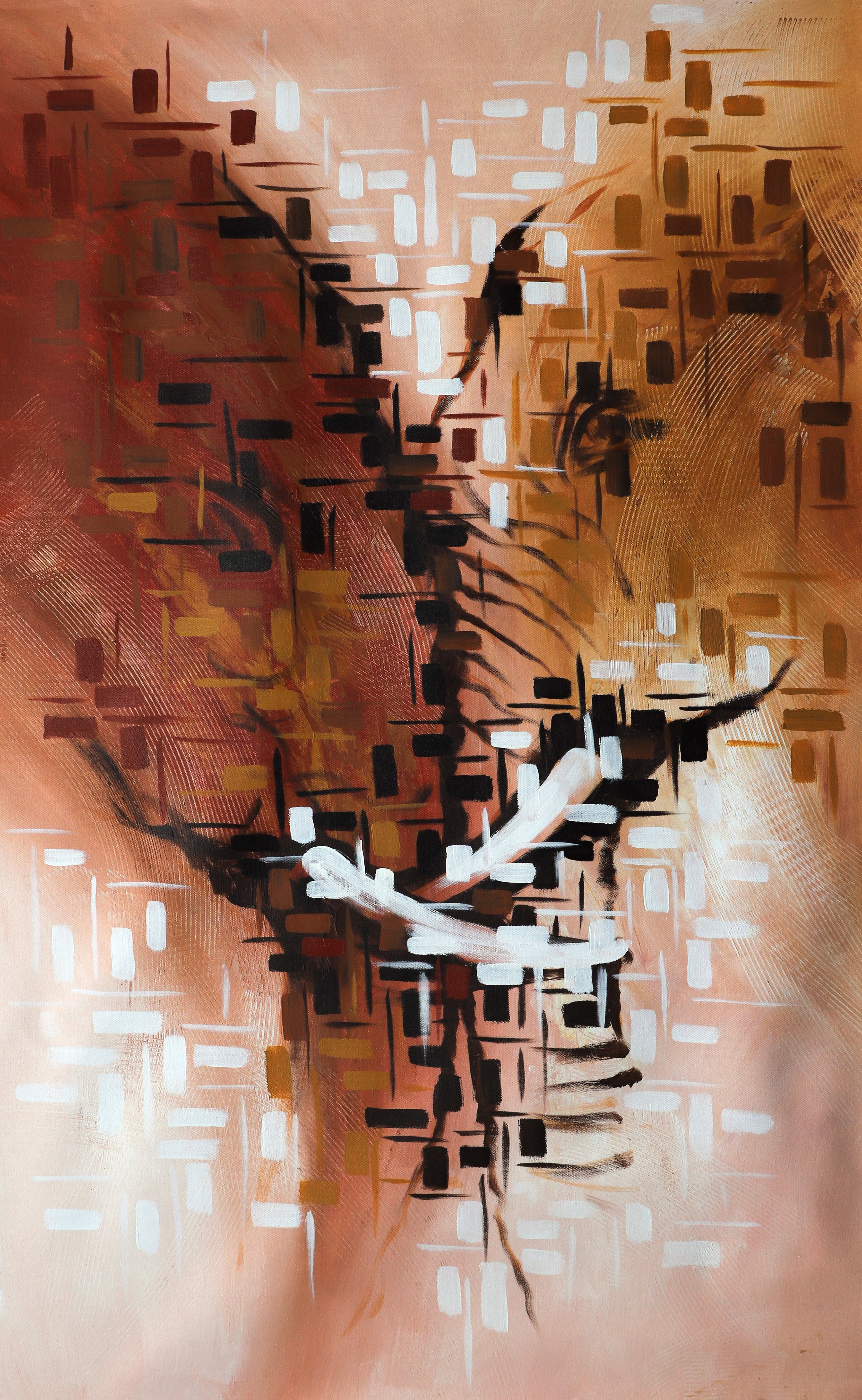 Elephant Love Abstract Art