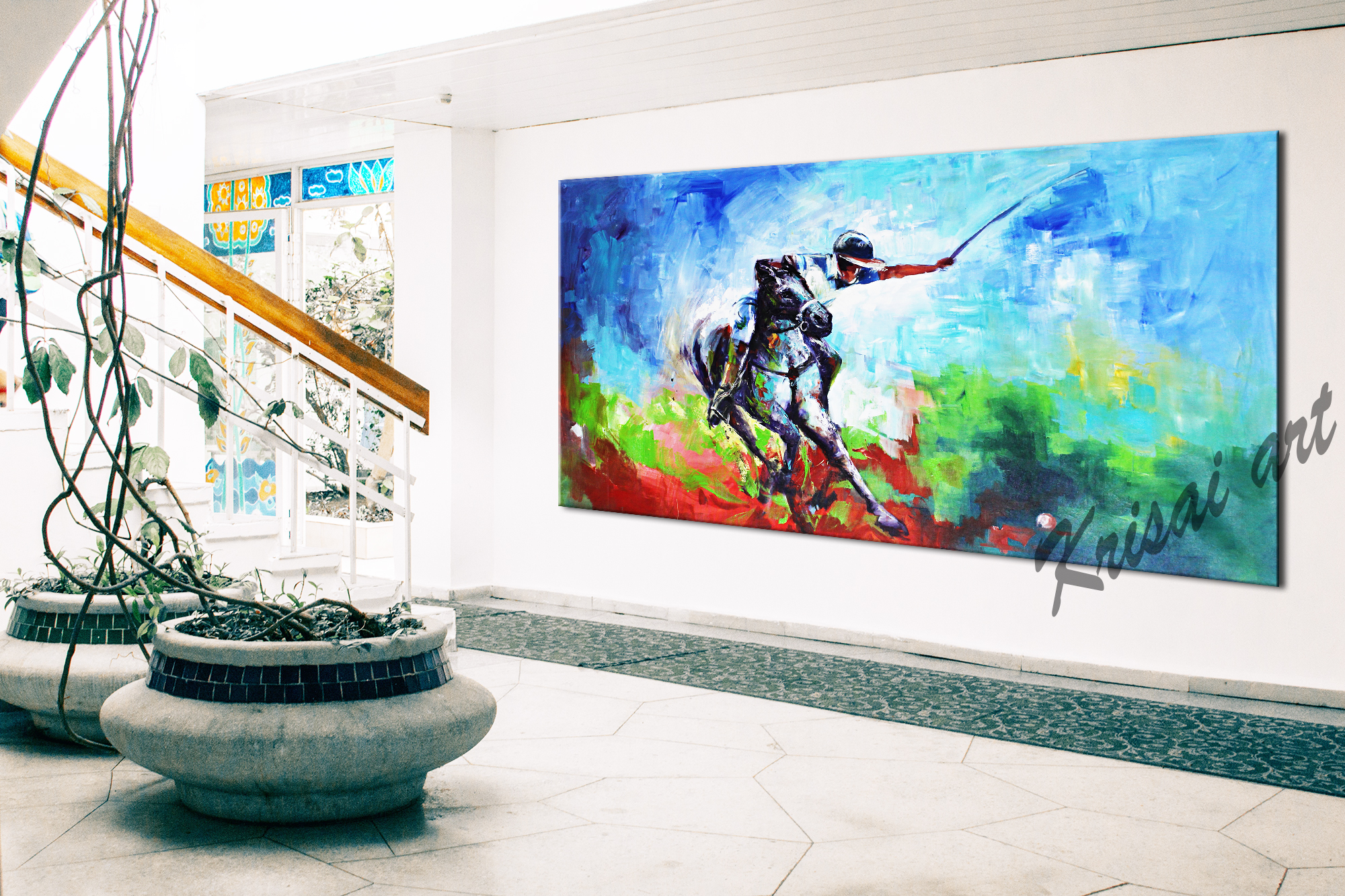 Aim Your Target Polo Sport Painting