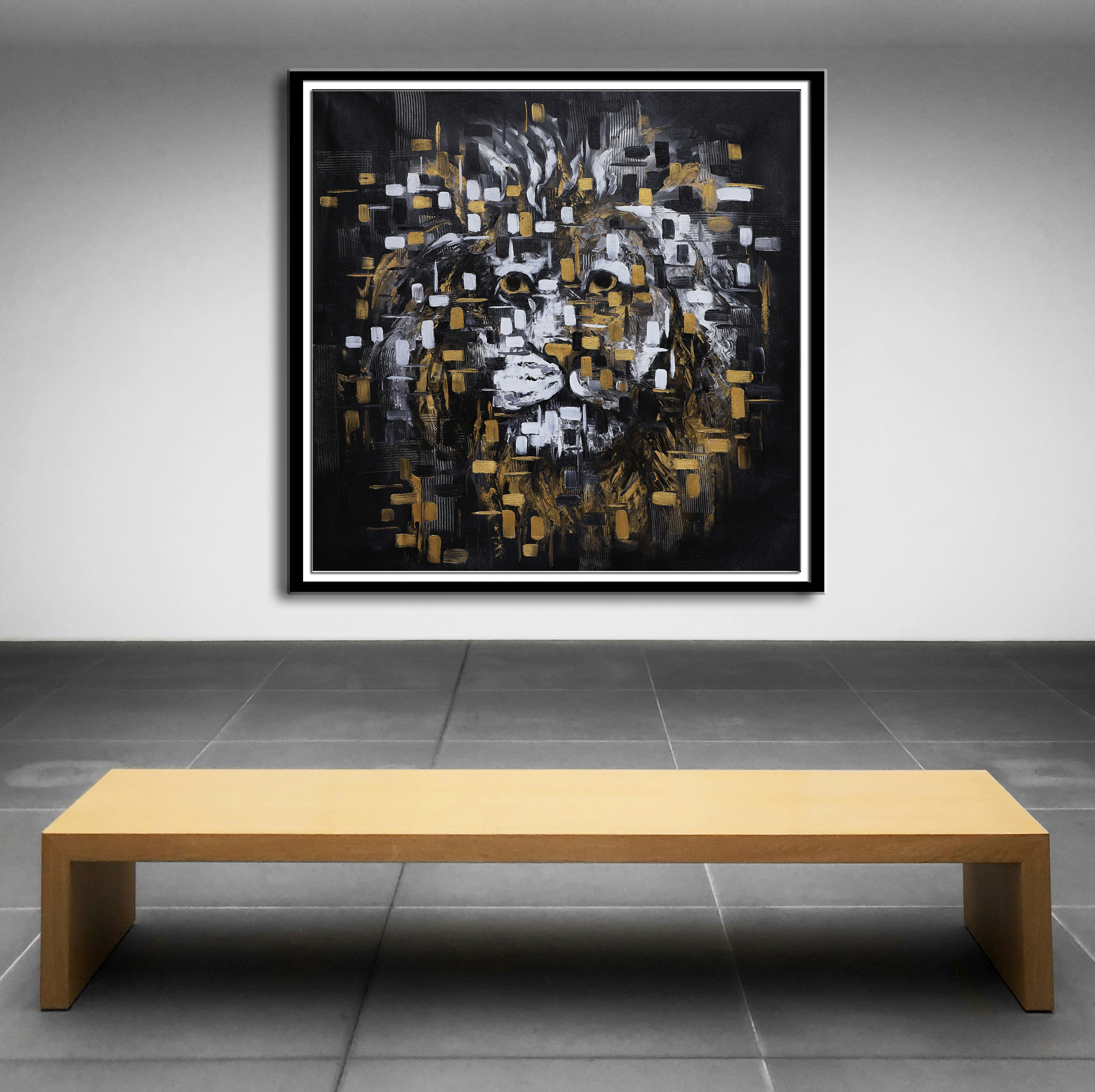 Lion Modern Abstract Painting