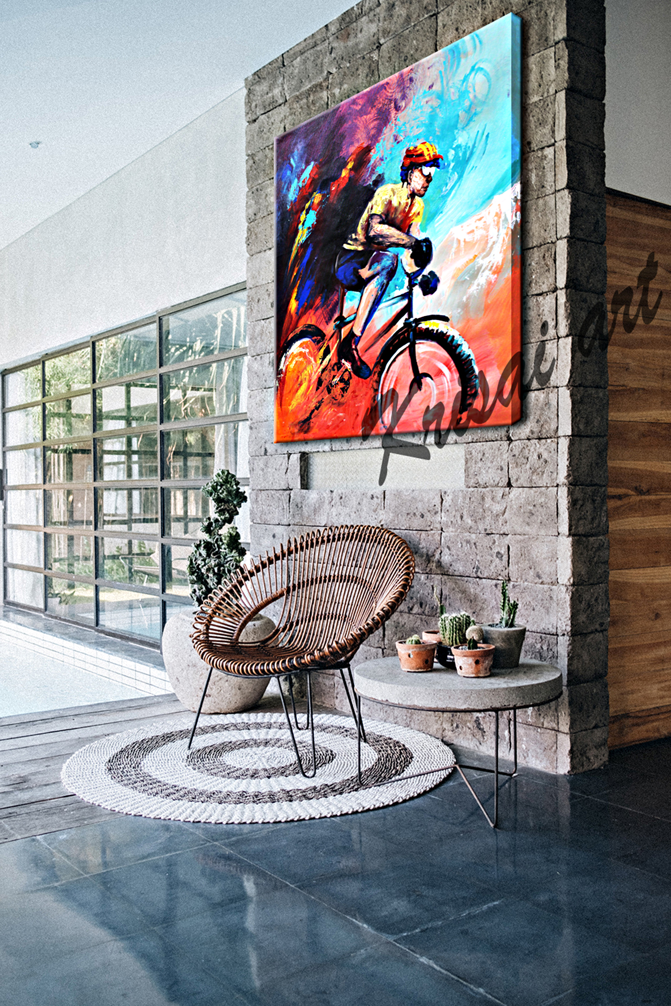 Love For Biking Sports Painting