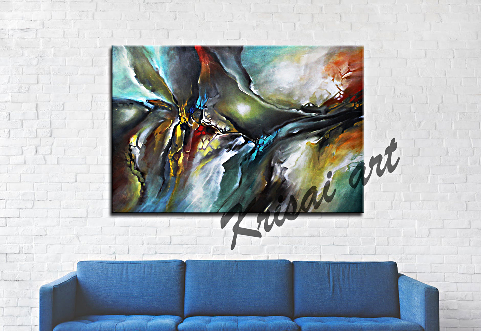 Hidden Treasure Large Abstract Wall Art