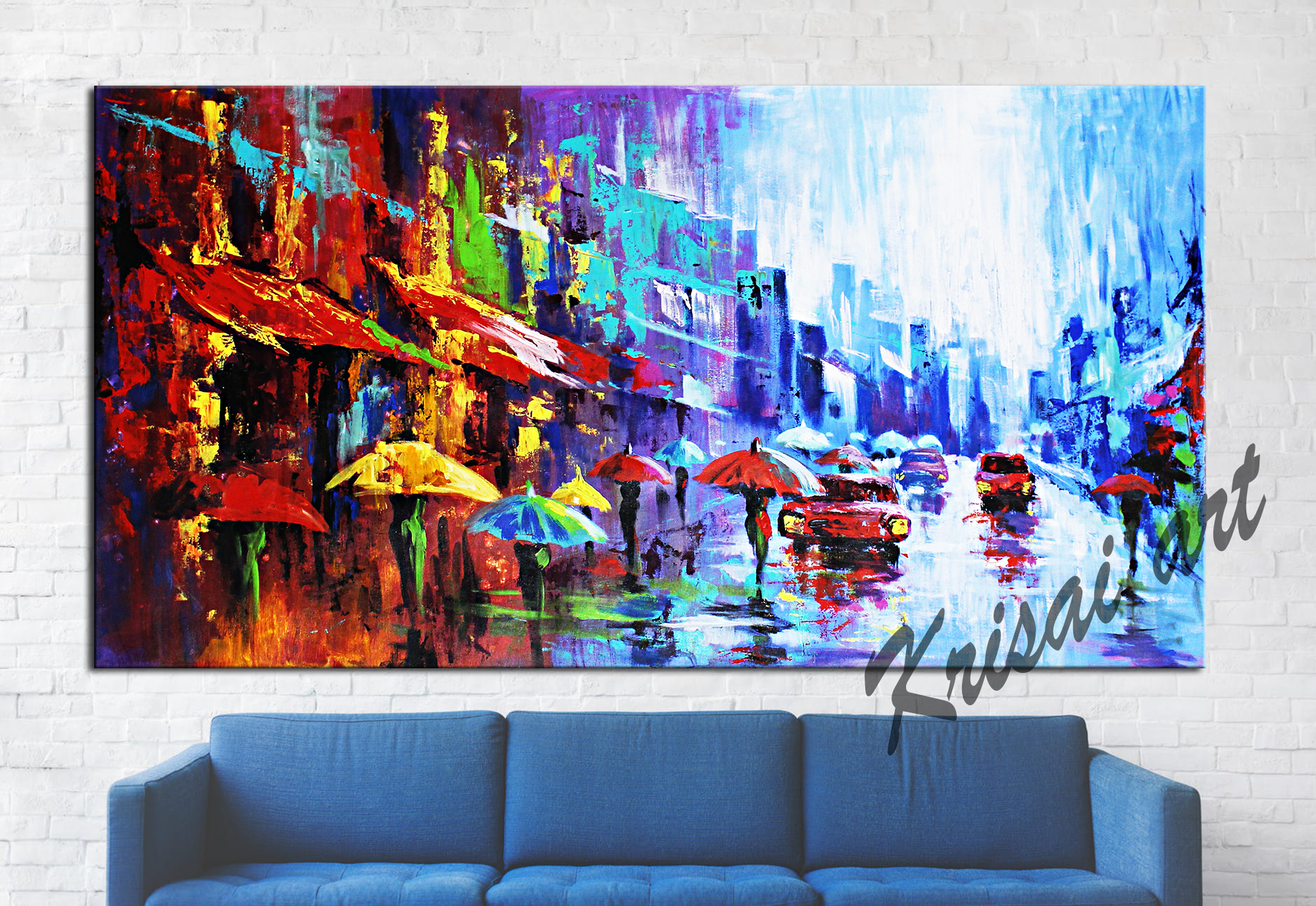 The Colorful Life Cityscape Painting