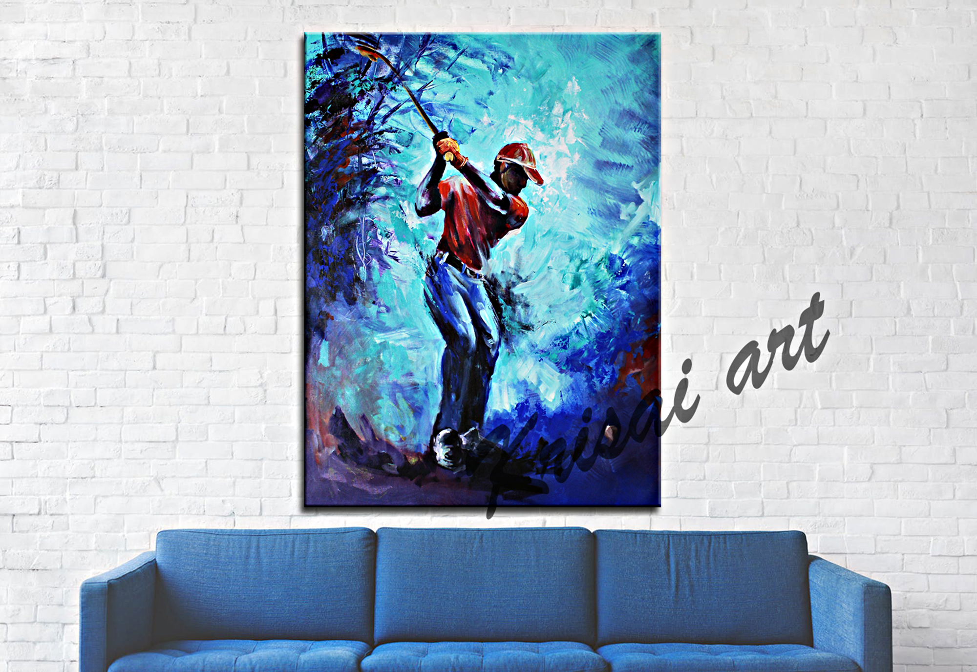 The Golf Birdie Canvas Painting