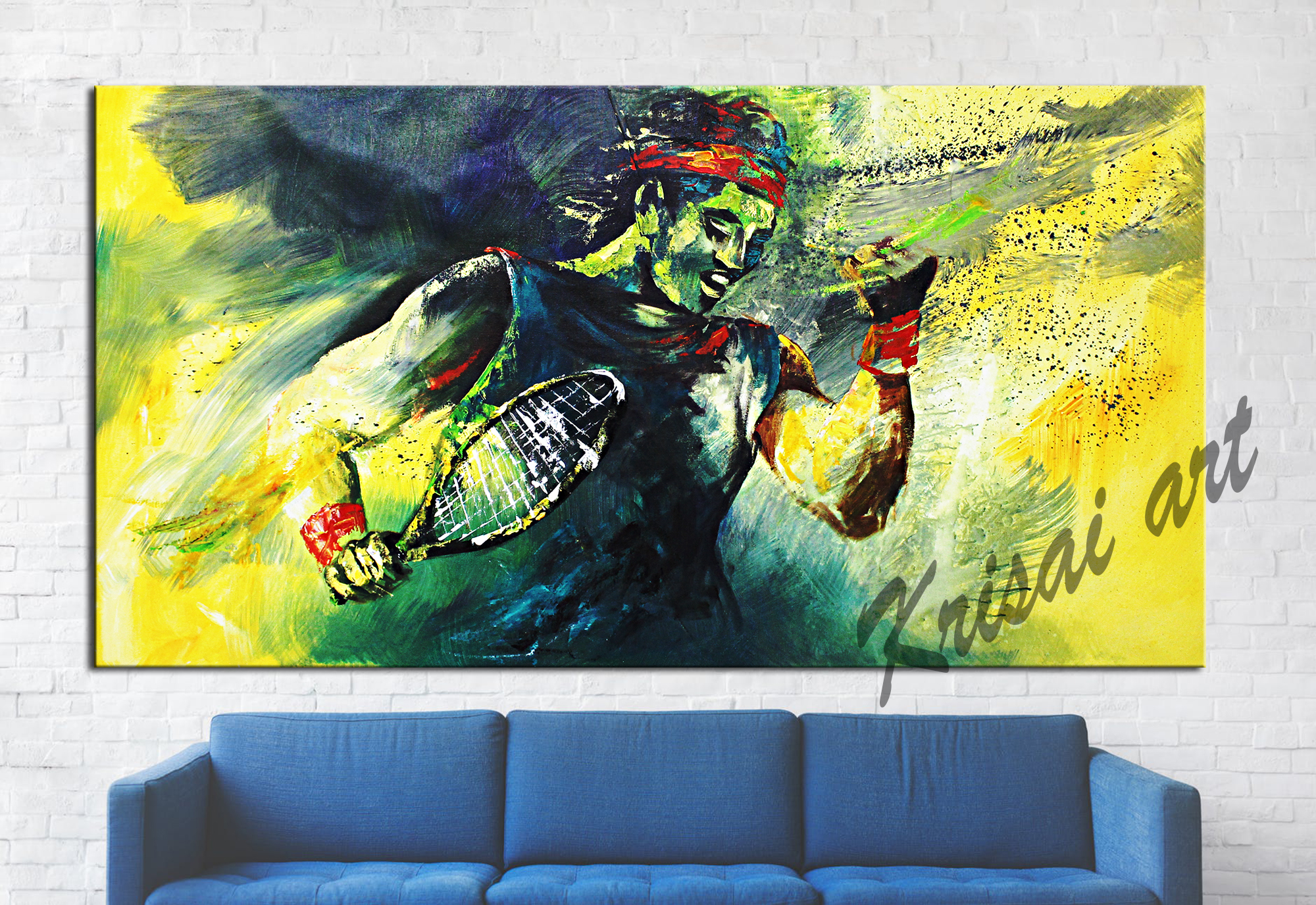 For The Champions Figurative Sport Painting