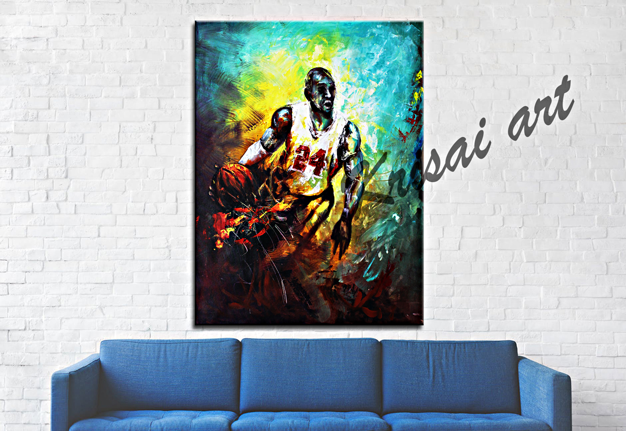 The Basketball Diaries Abstract Canvas Art