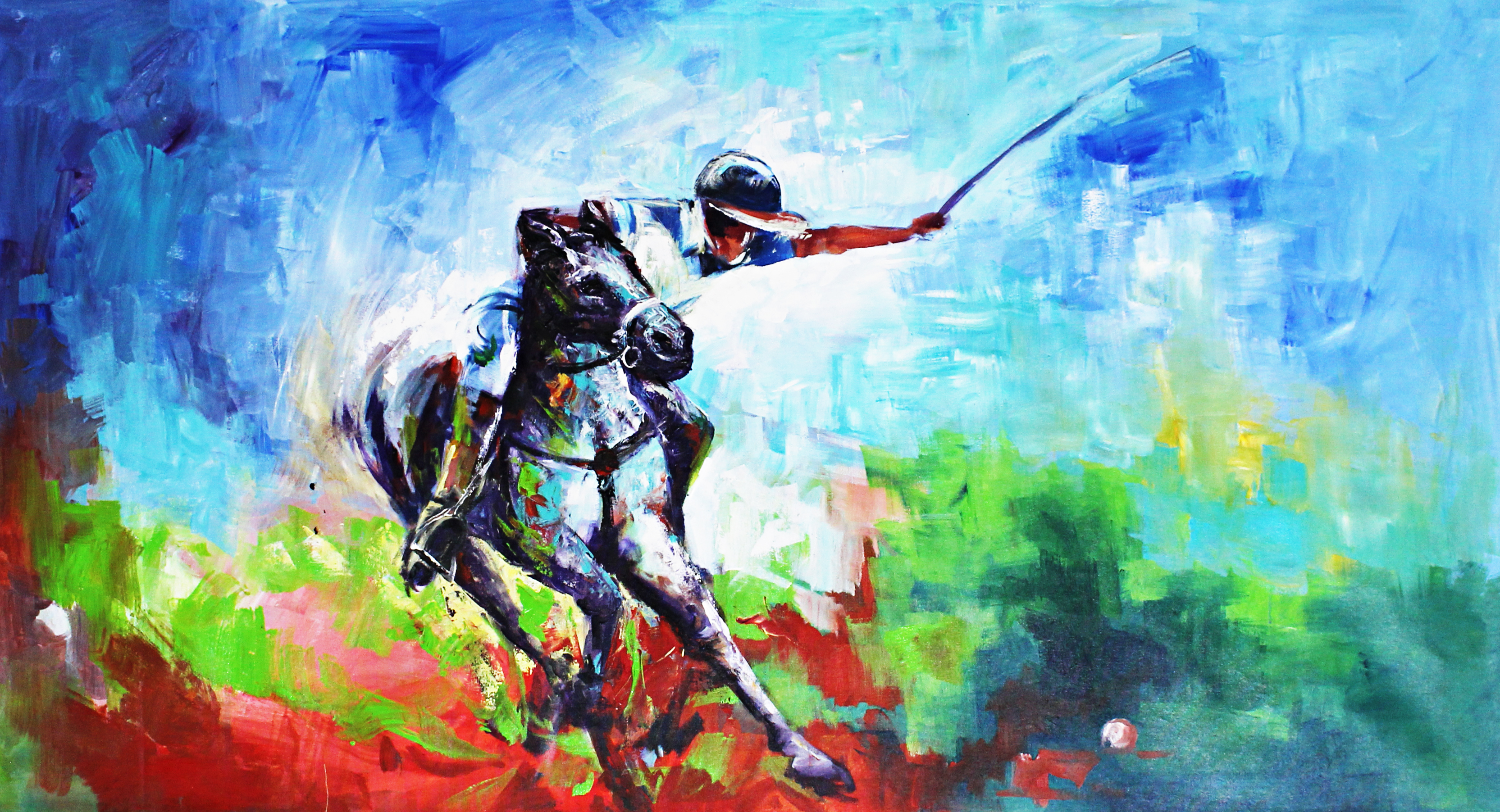 Aim Your Target Polo Sport Painting