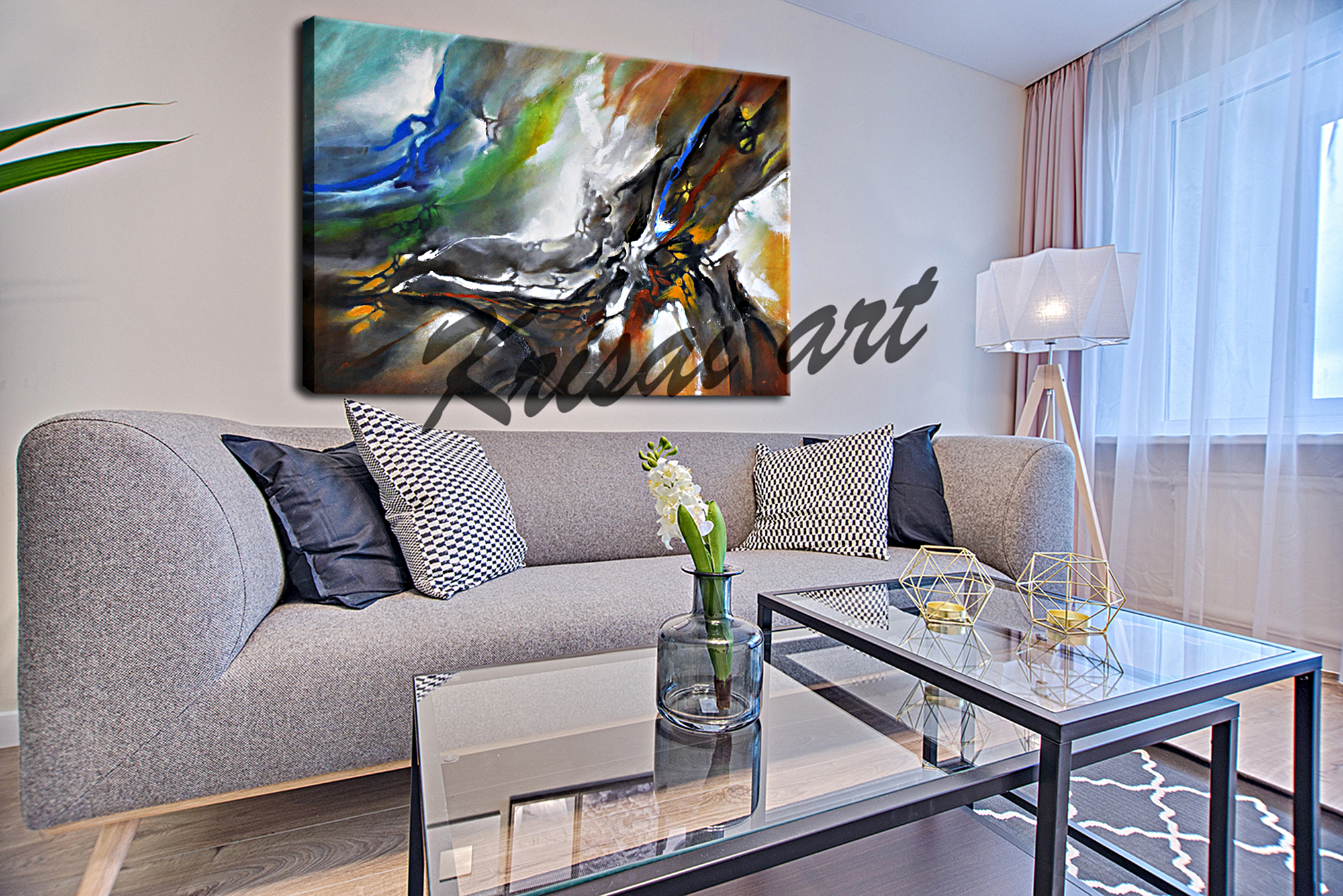 Grand Canyon Abstract Canvas Painting