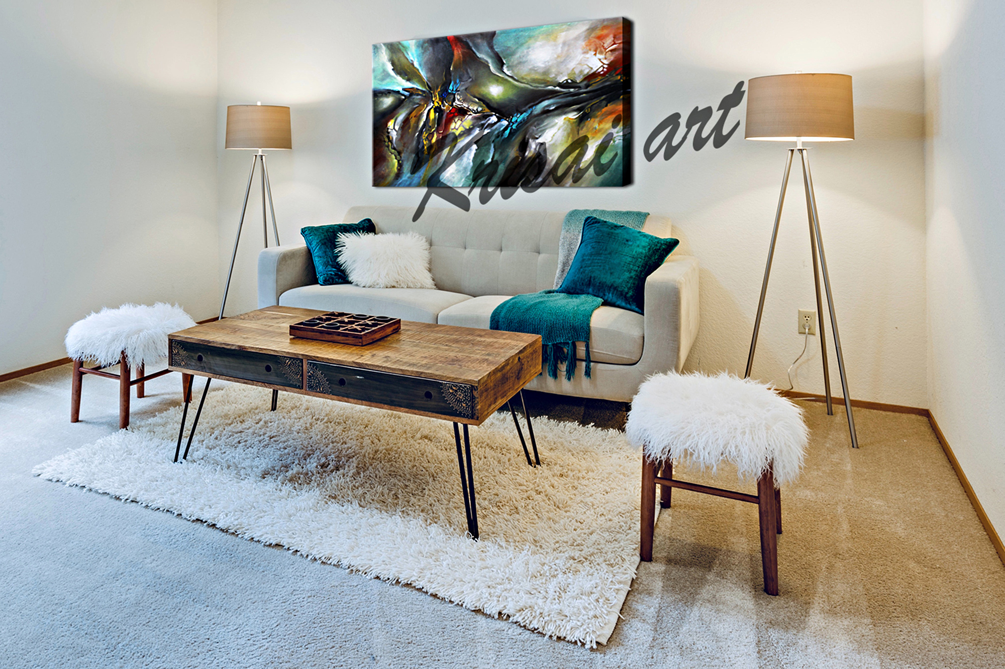 Hidden Treasure Large Abstract Wall Art