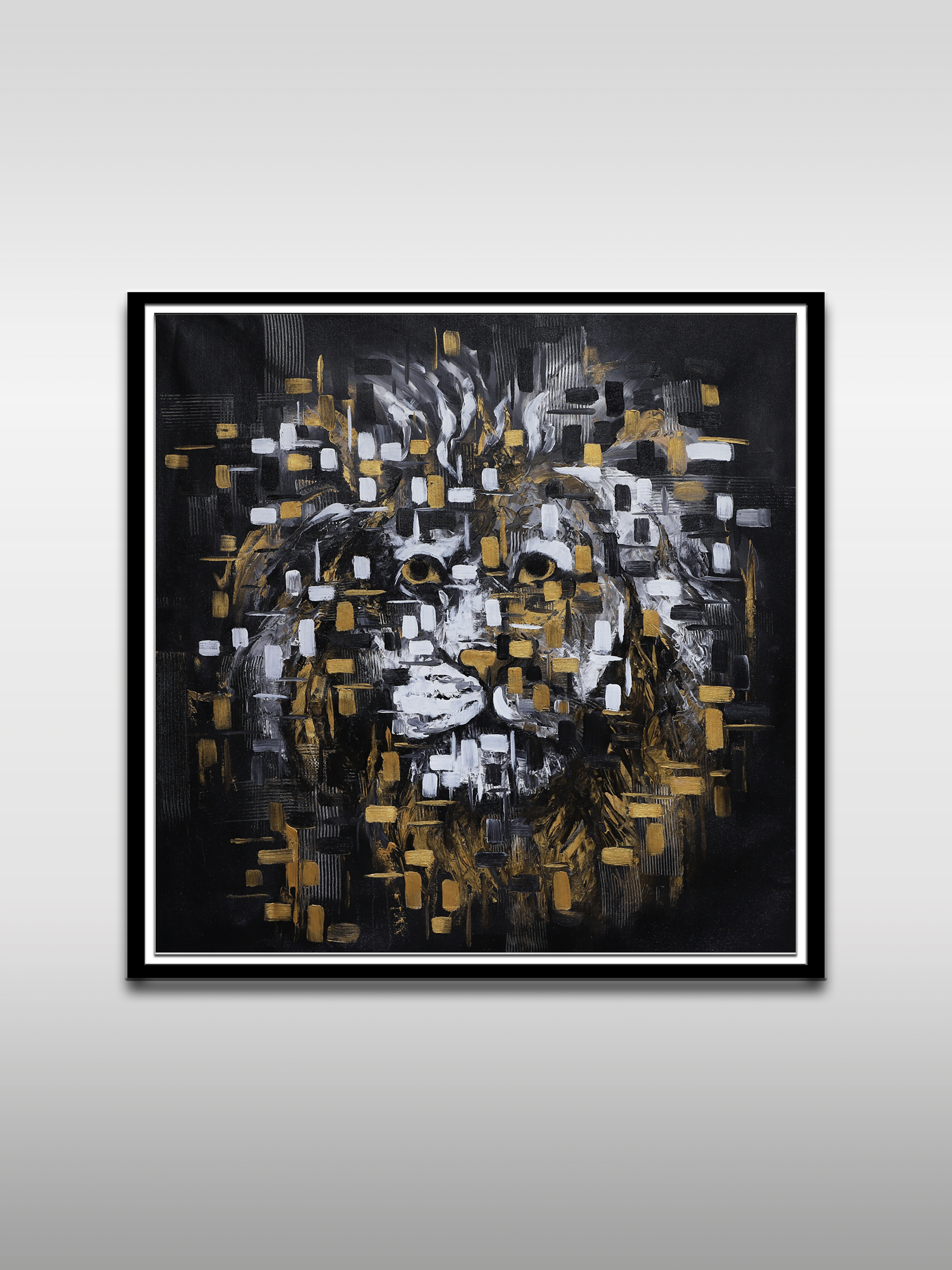 Lion Modern Abstract Painting