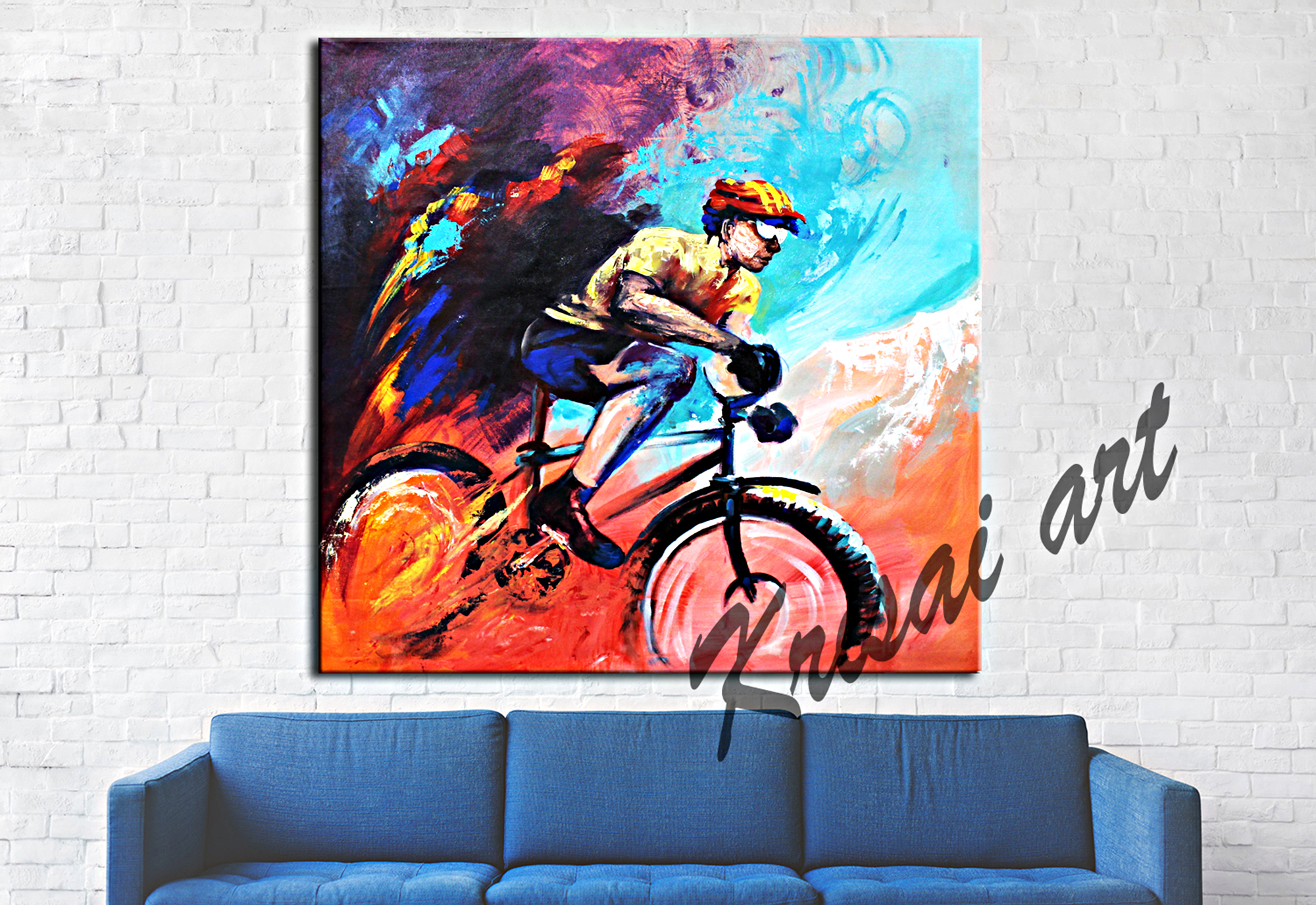 Love For Biking Sports Painting