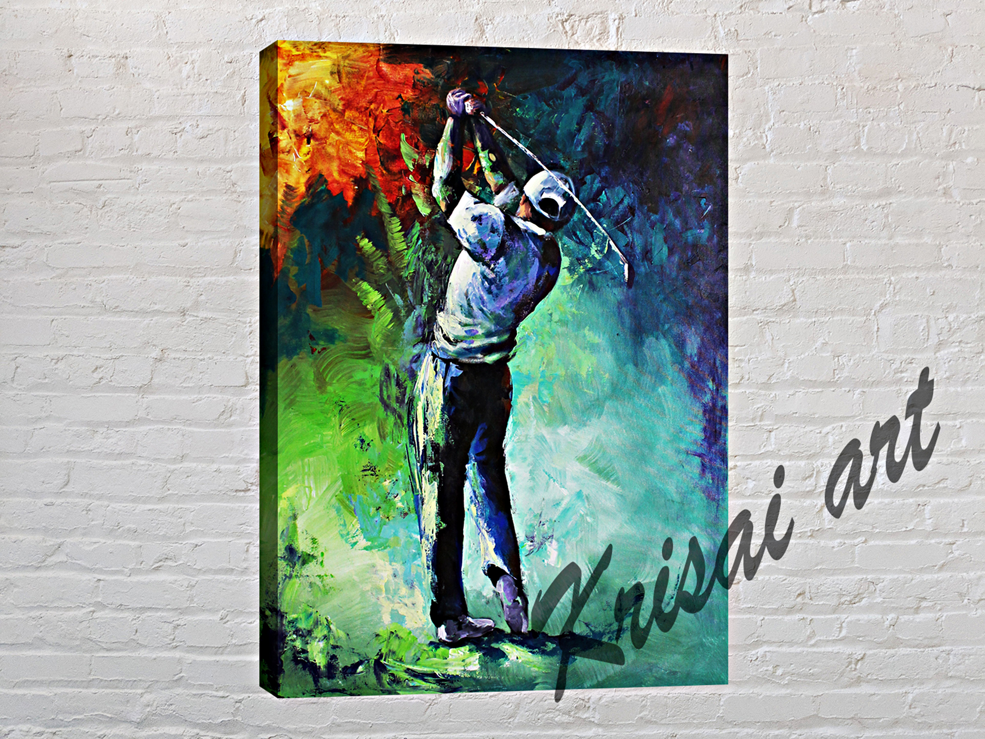 The Golf Love Canvas Wall Art