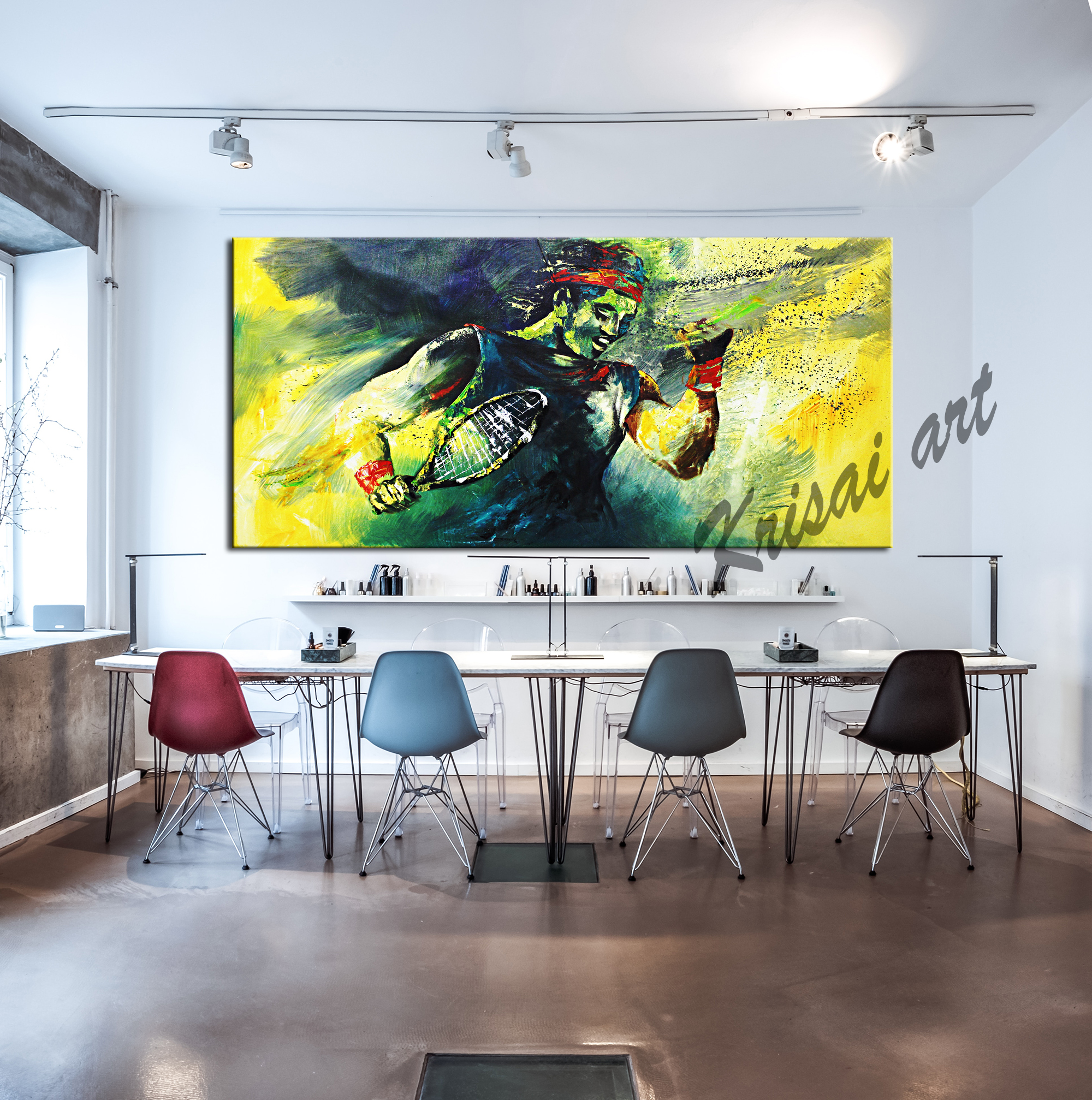 For The Champions Figurative Sport Painting