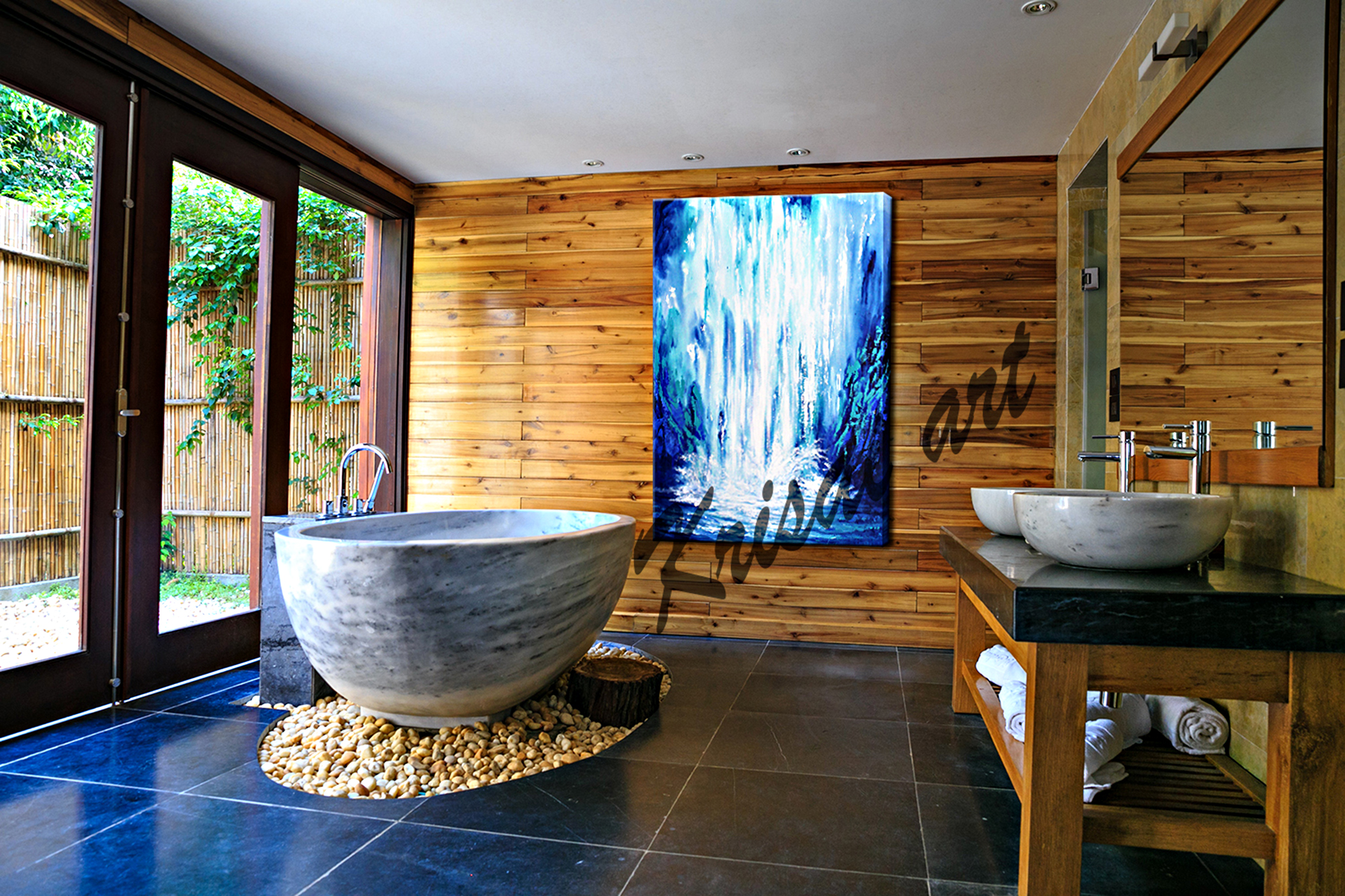 The Waterfall Canvas Painting