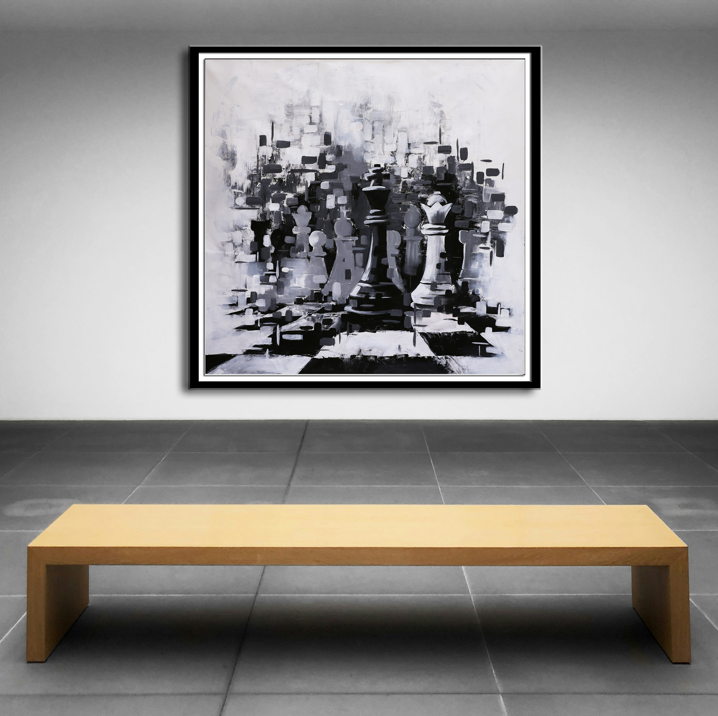 Abstract Chess Art Canvas