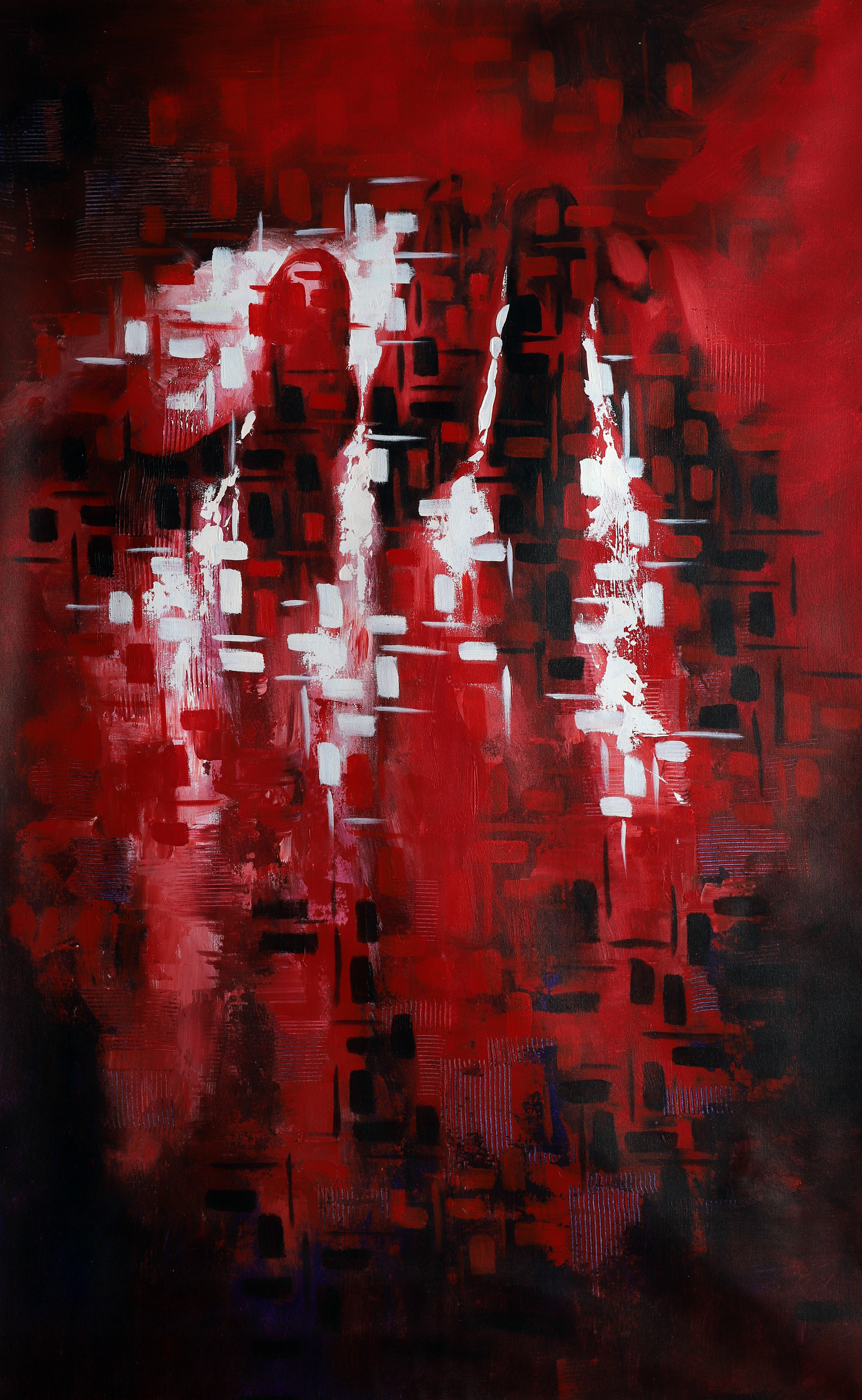 Intense Love Hand Abstract Painting