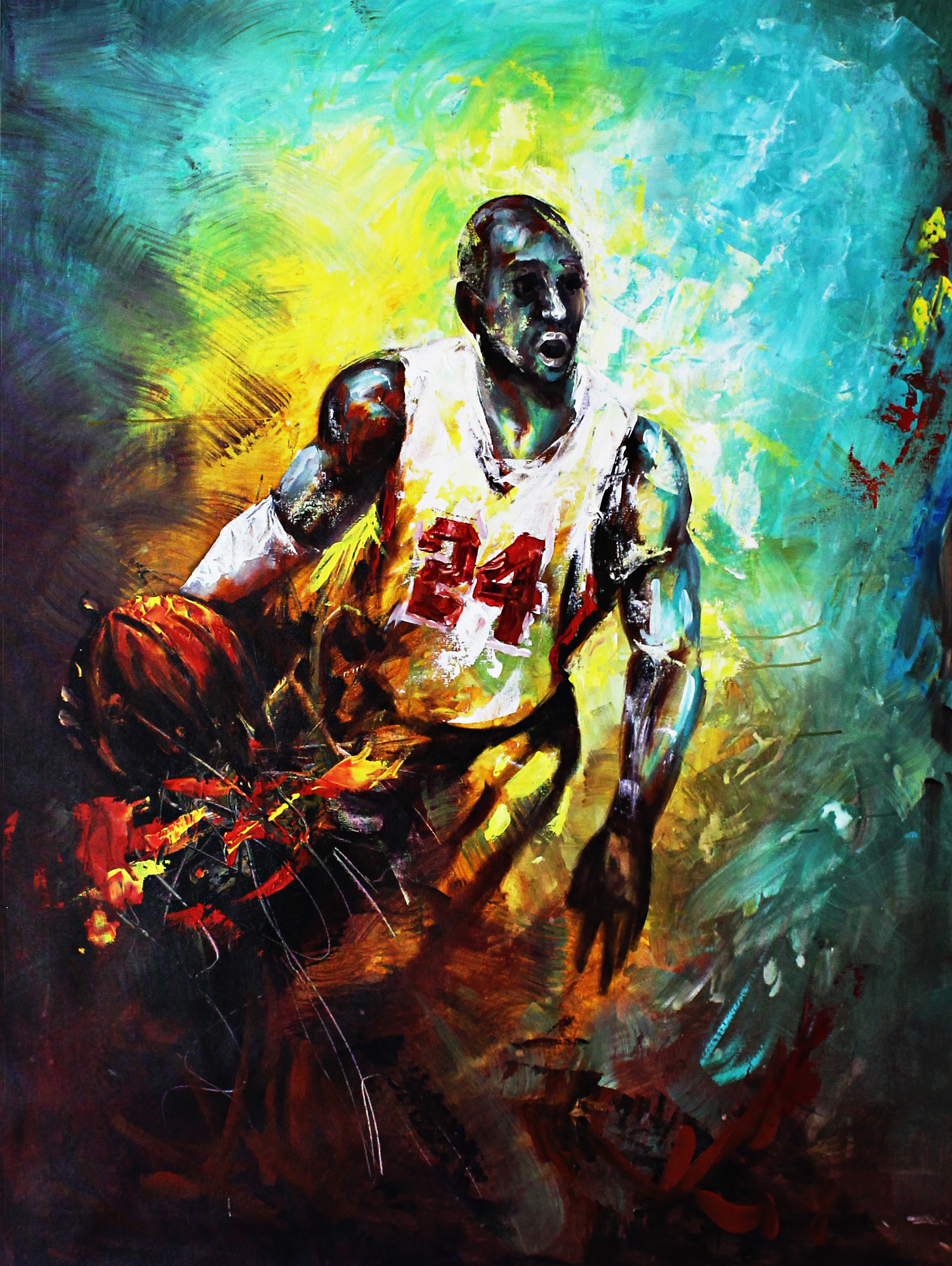 The Basketball Diaries Abstract Canvas Art