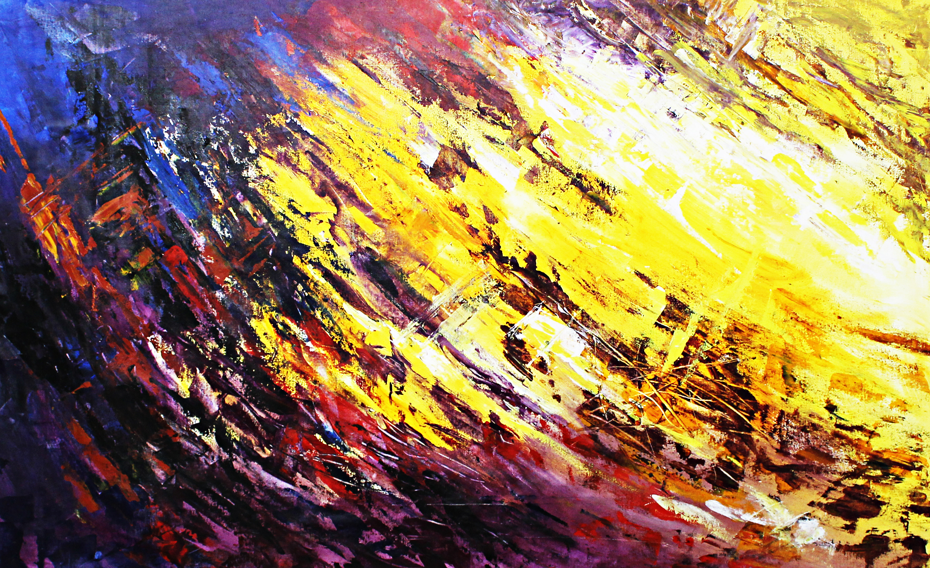 Swirls Of Fire Abstract Art