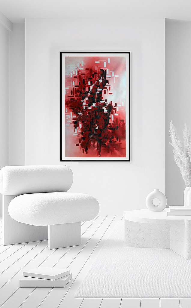 Passionate Hands In Love Abstract Art