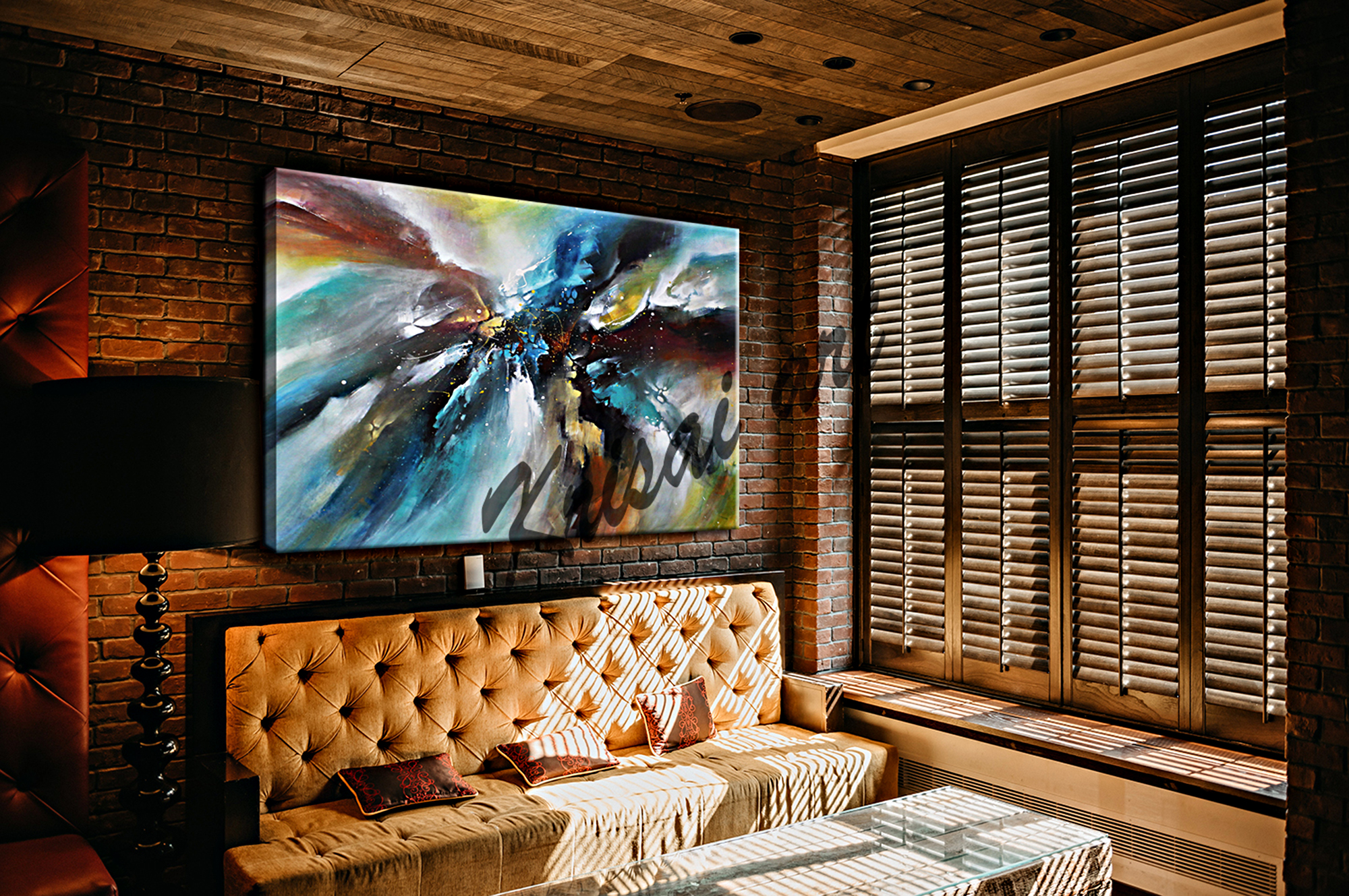 Mystic World Abstract Canvas Painting