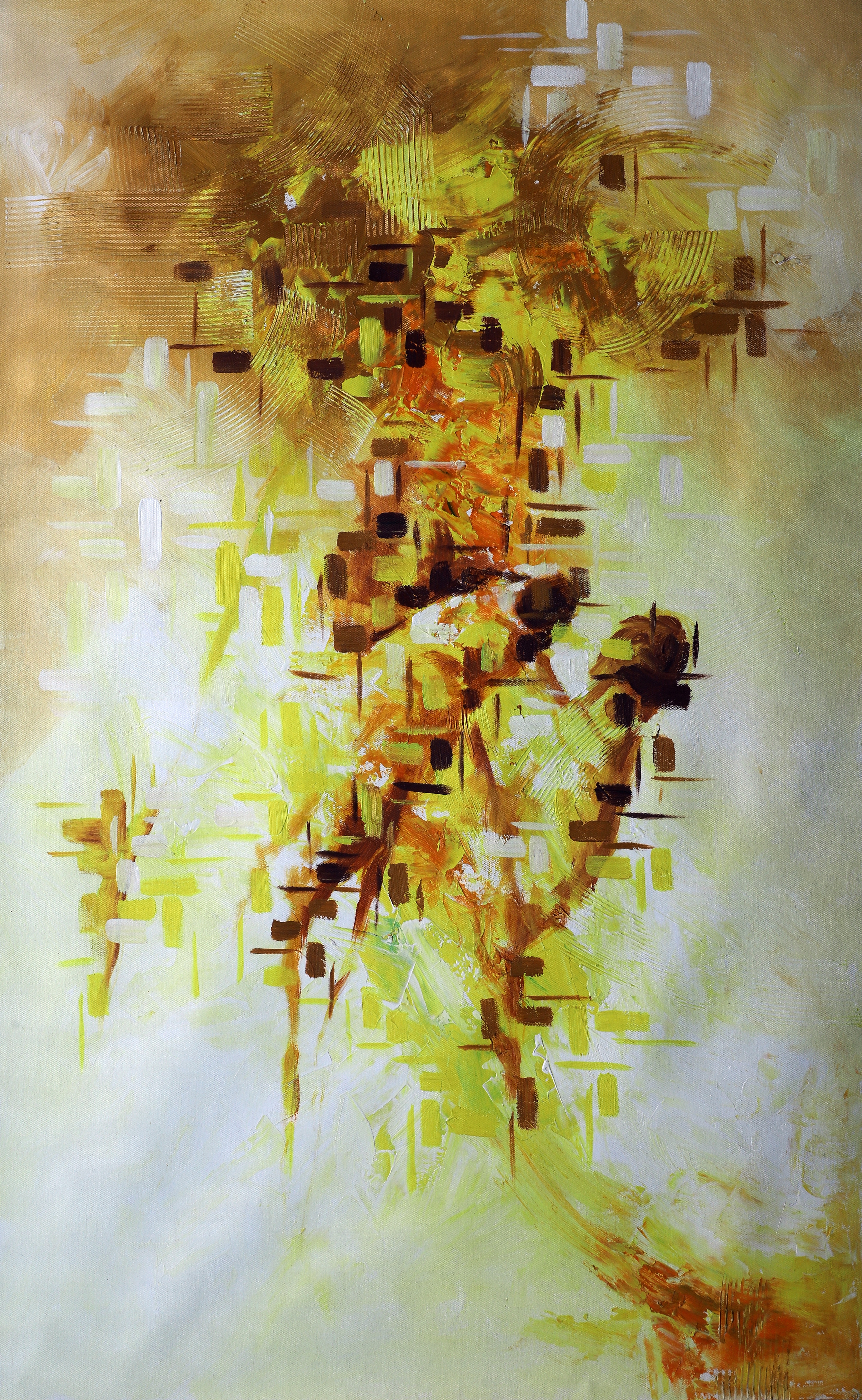 Hand In Hand Love Abstract Modern Painting