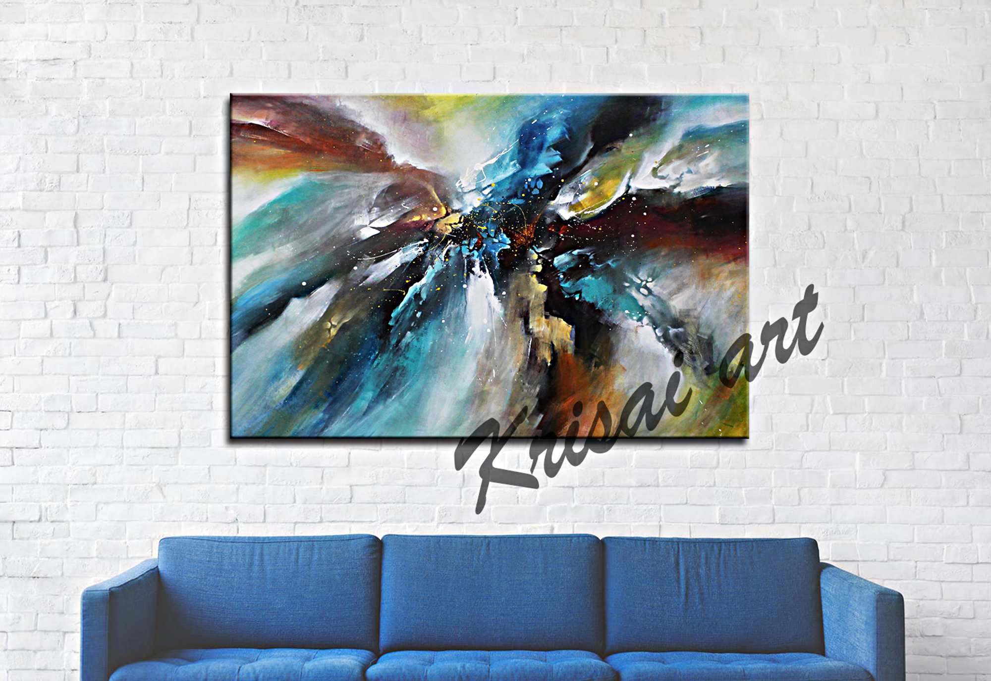 Mystic World Abstract Canvas Painting
