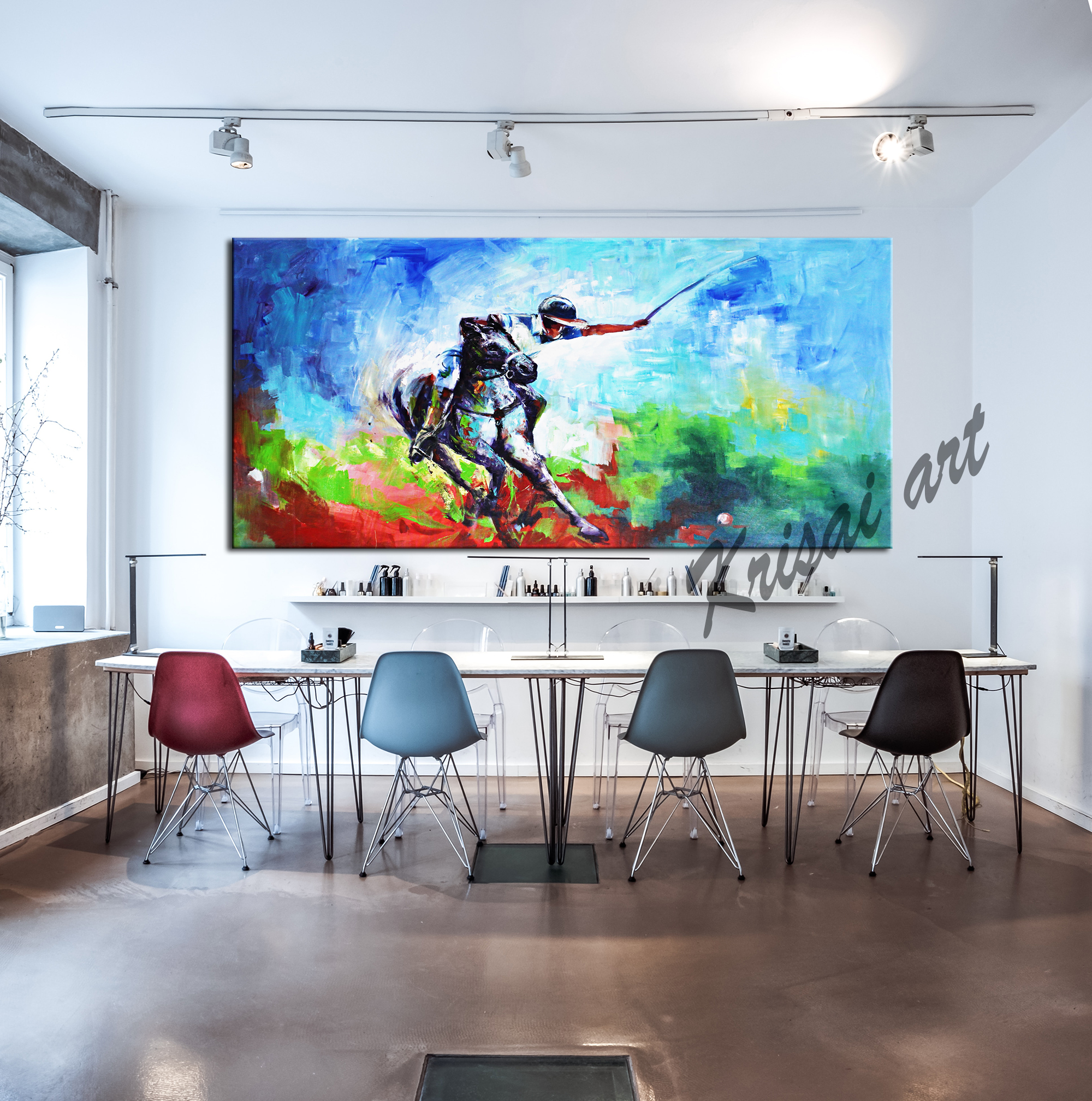 Aim Your Target Polo Sport Painting