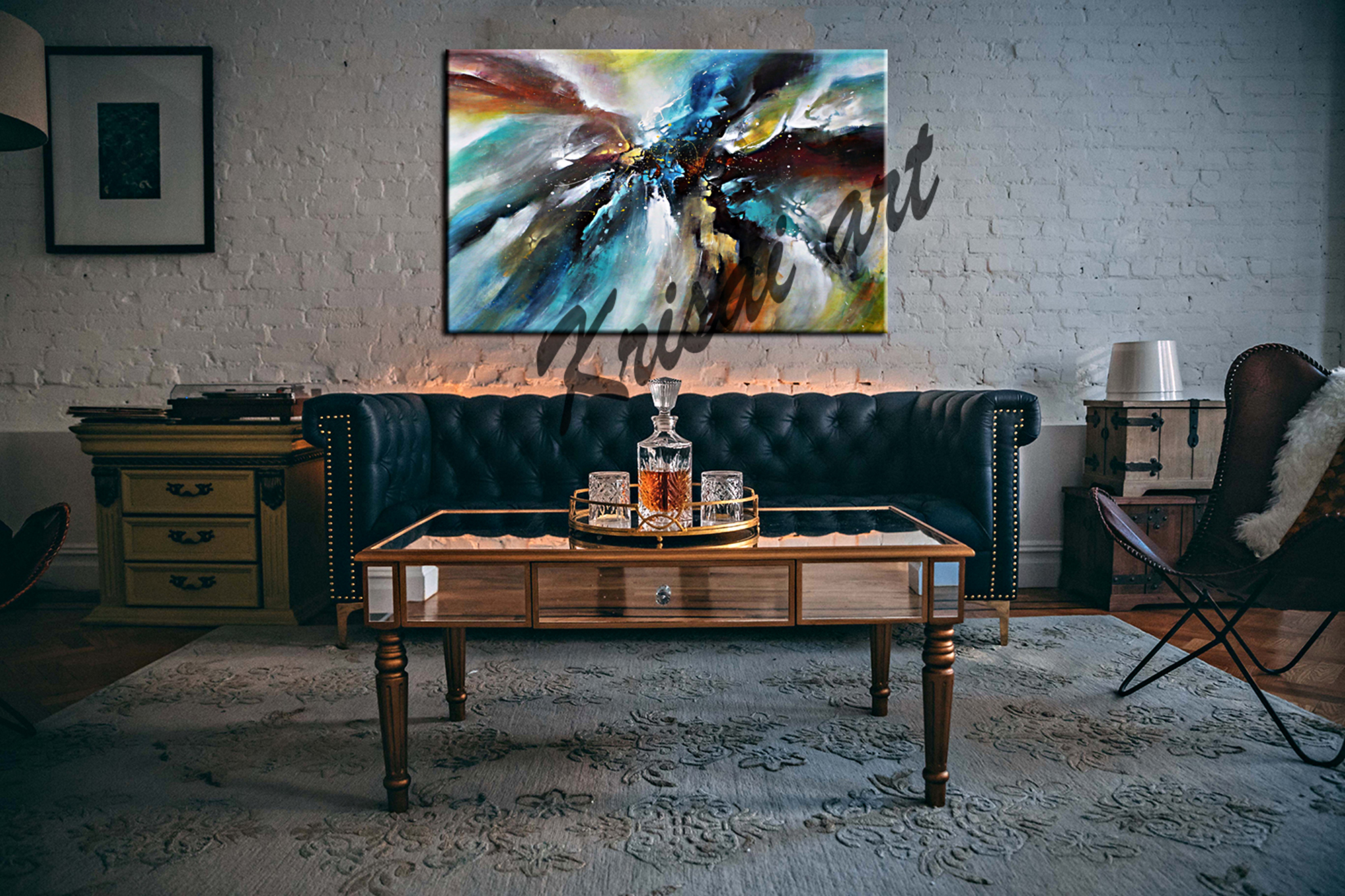 Mystic World Abstract Canvas Painting