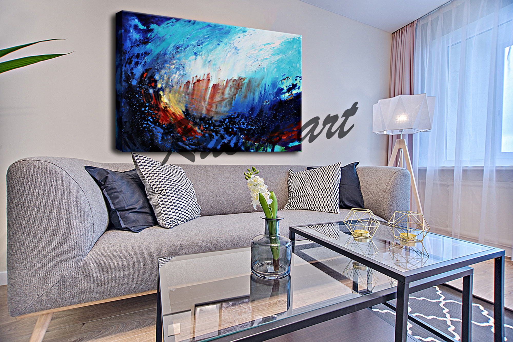 Ocean Abstract Canvas Art