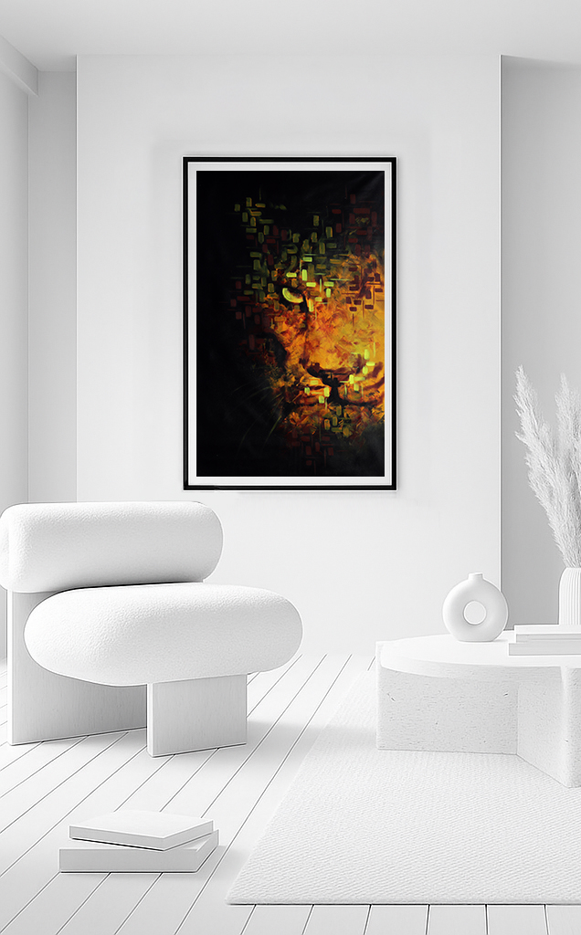That Look of The Lion Abstract Art