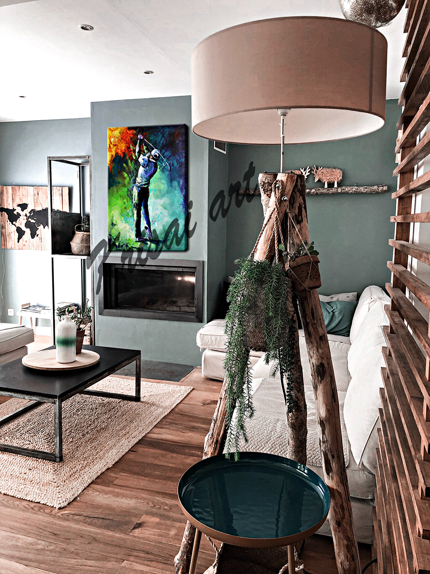 The Golf Love Canvas Wall Art