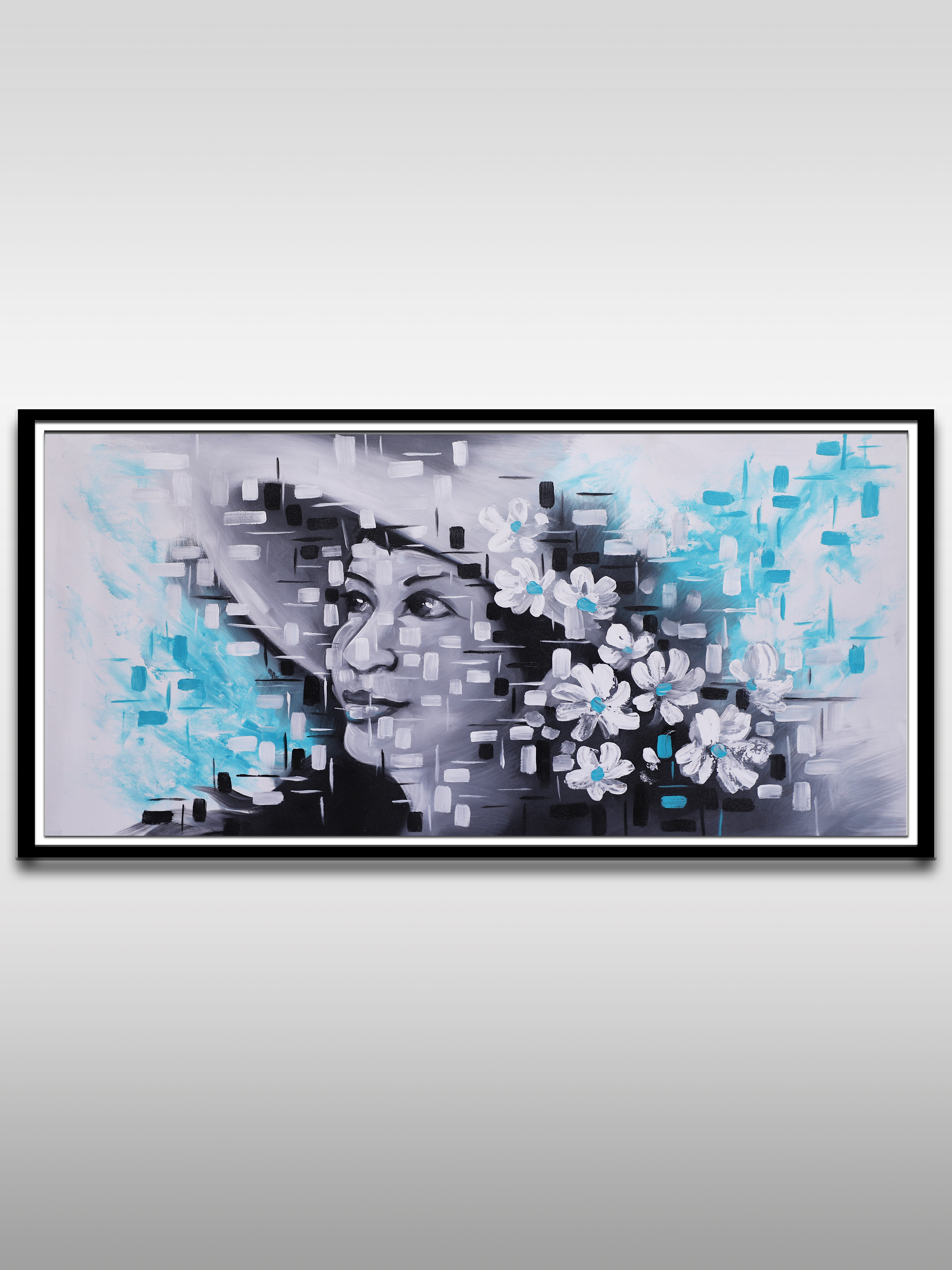 Modern Abstract Woman Portrait Painting