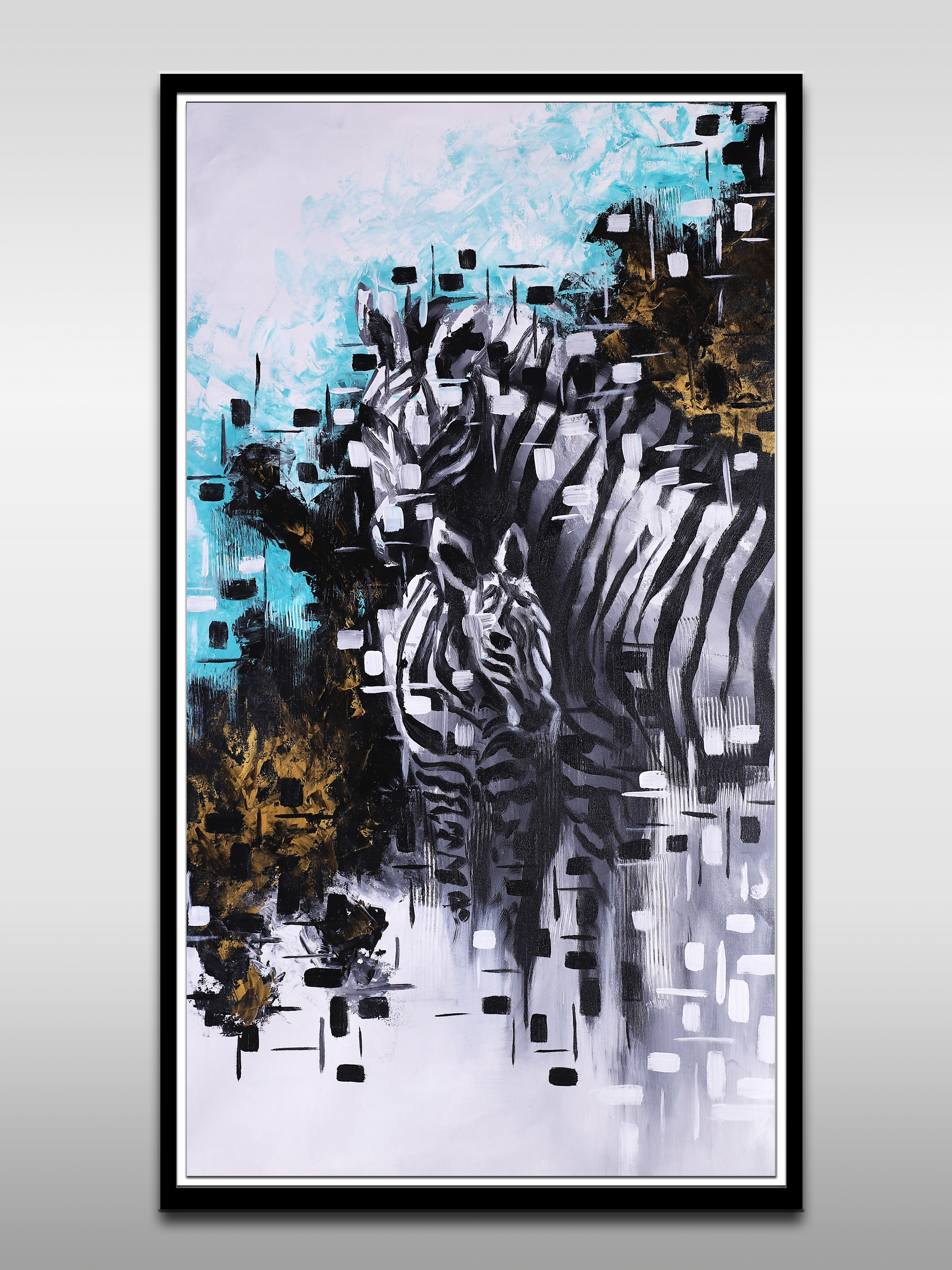Modern Zebra Canvas Art