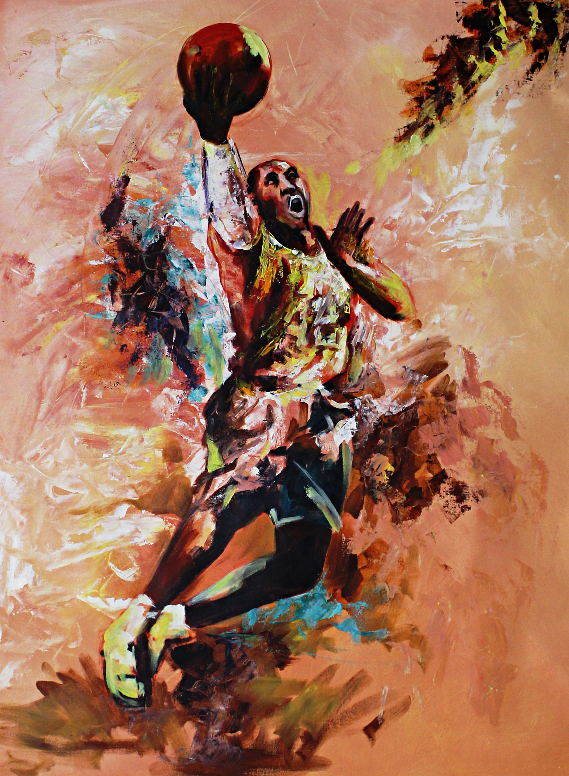 Into The Basketball Canvas Painting