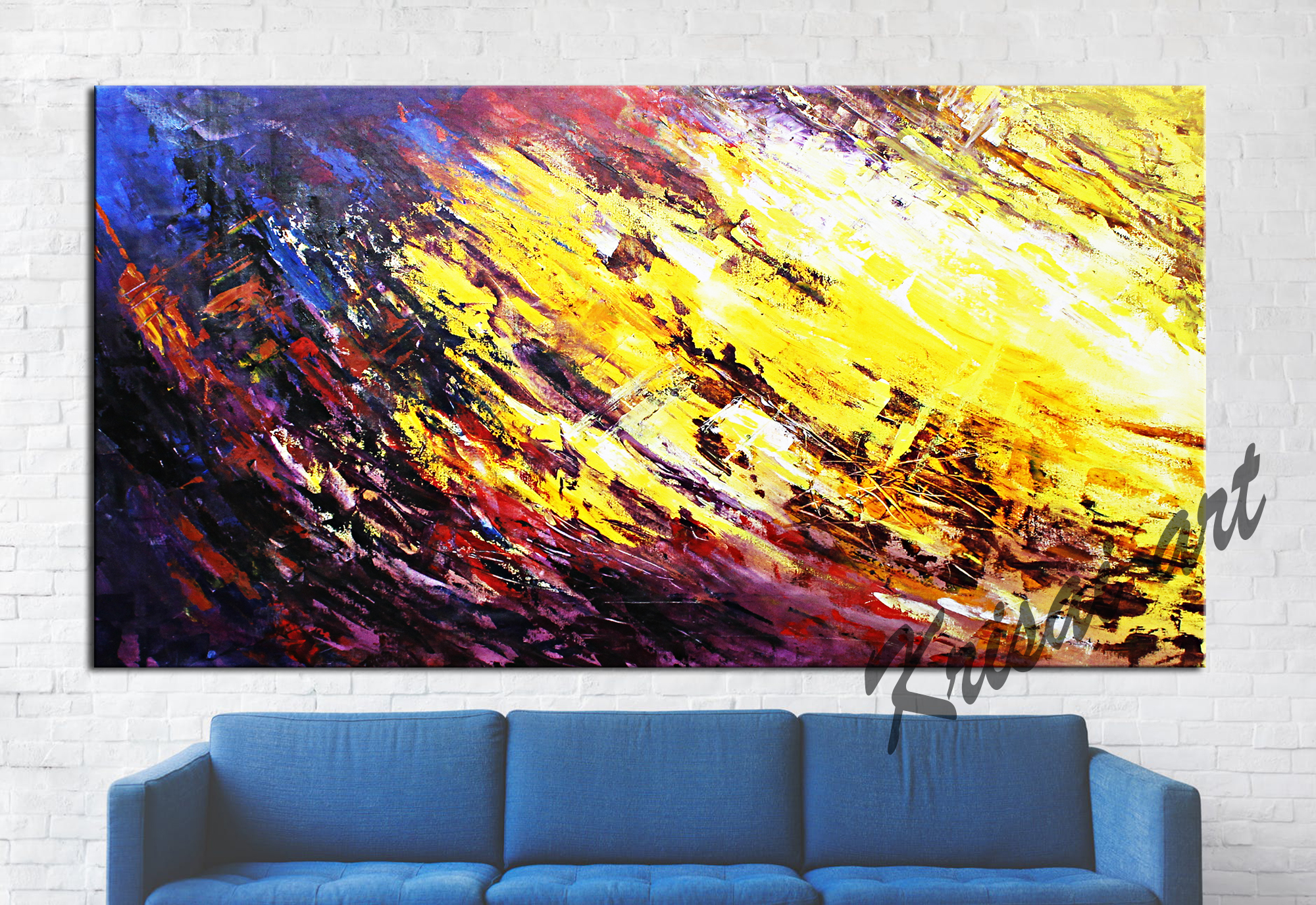 Swirls Of Fire Abstract Art