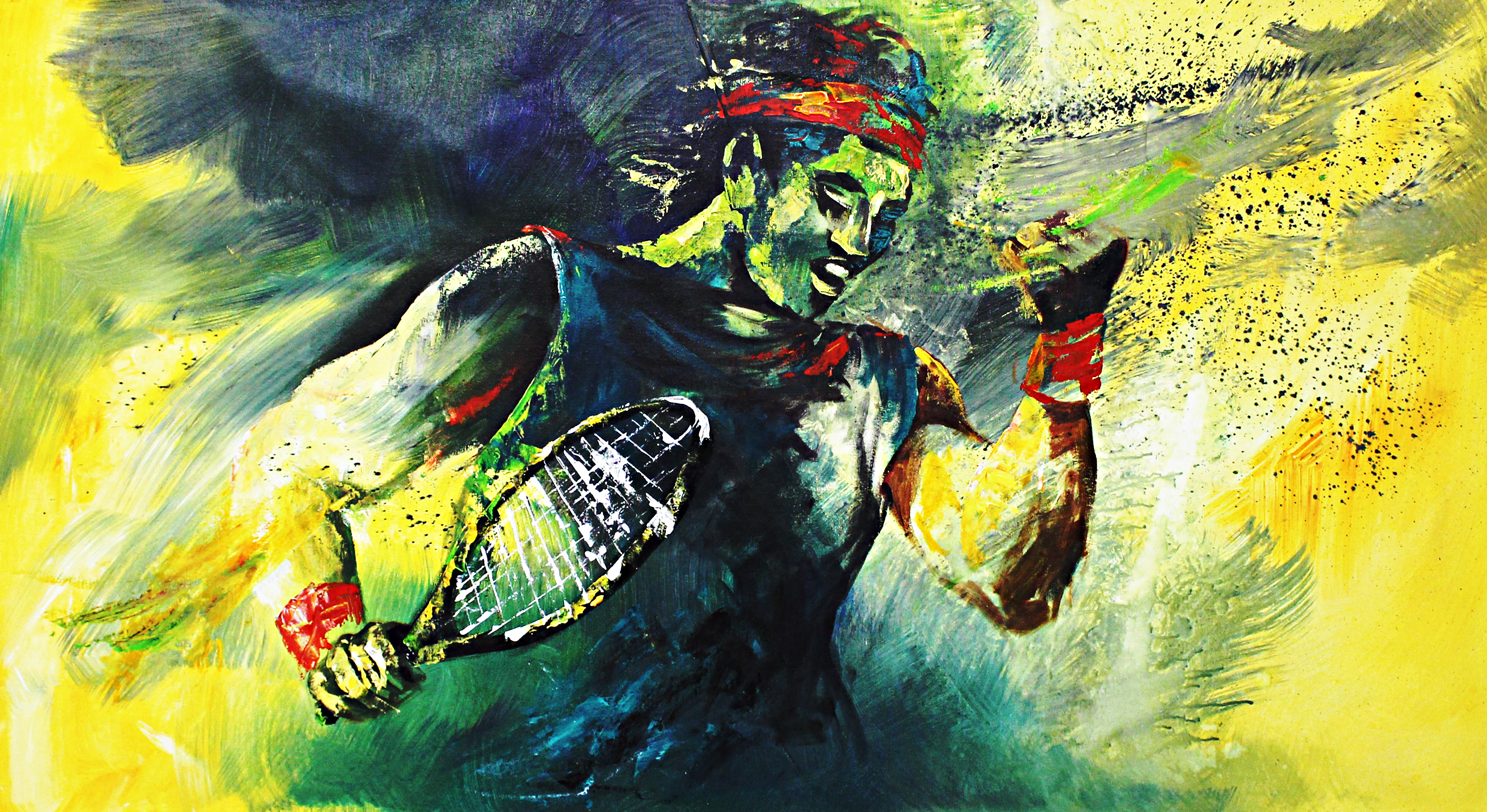 For The Champions Figurative Sport Painting