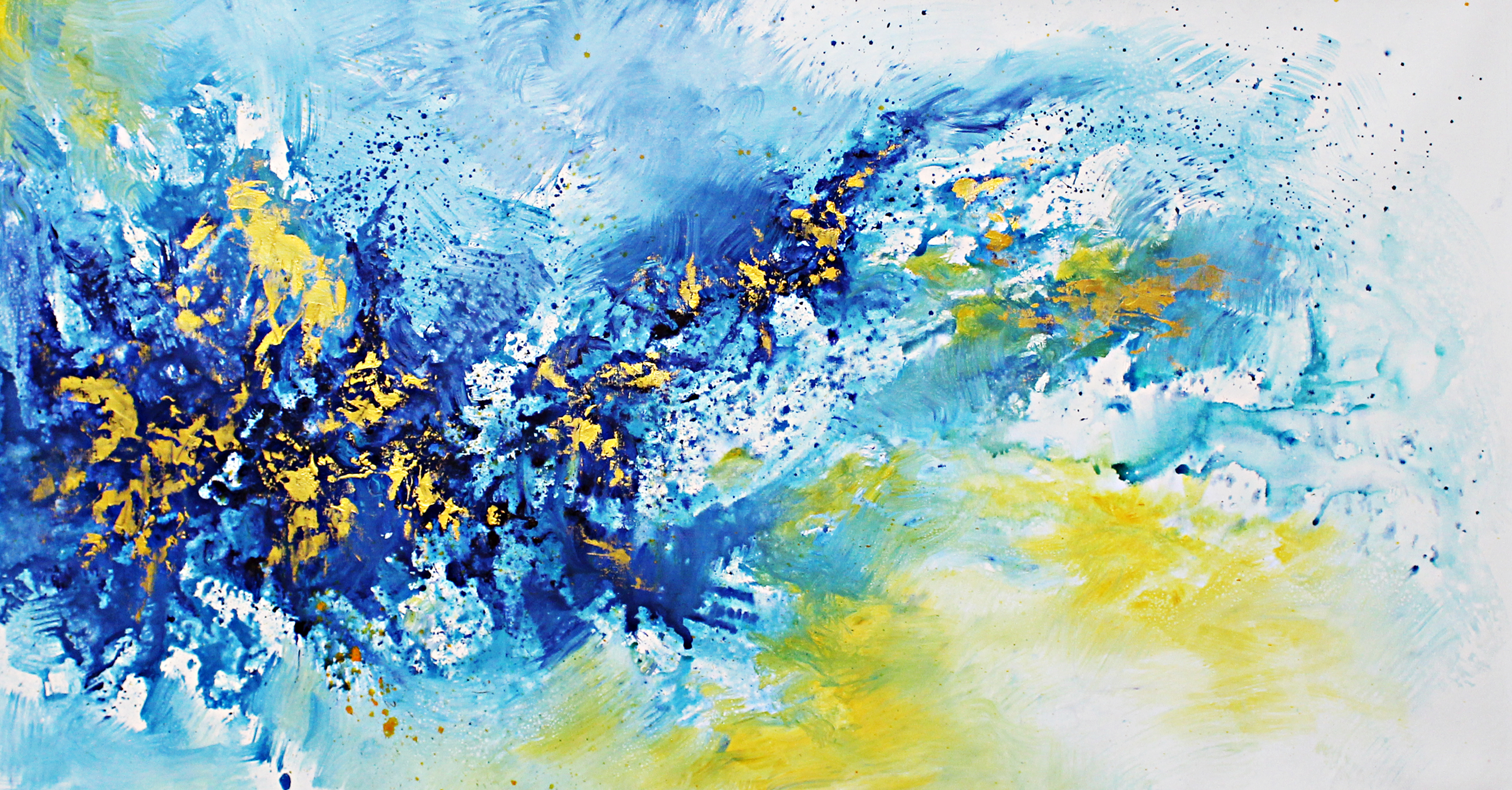 The Blue Lagoon Abstract Painting