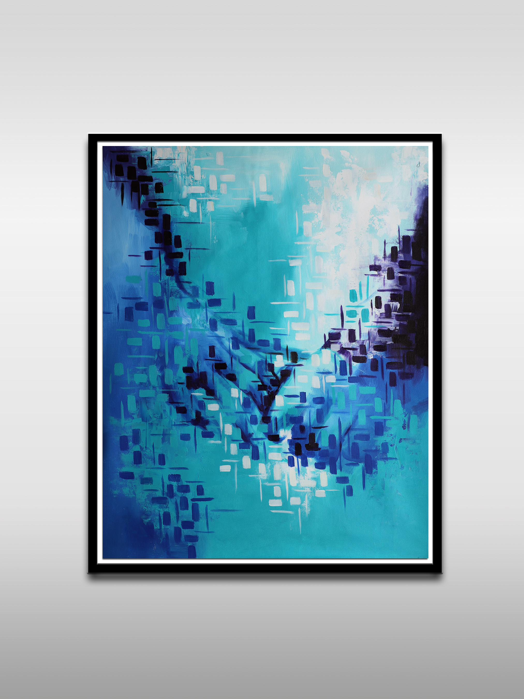 Holding Hands in Love Abstract Painting