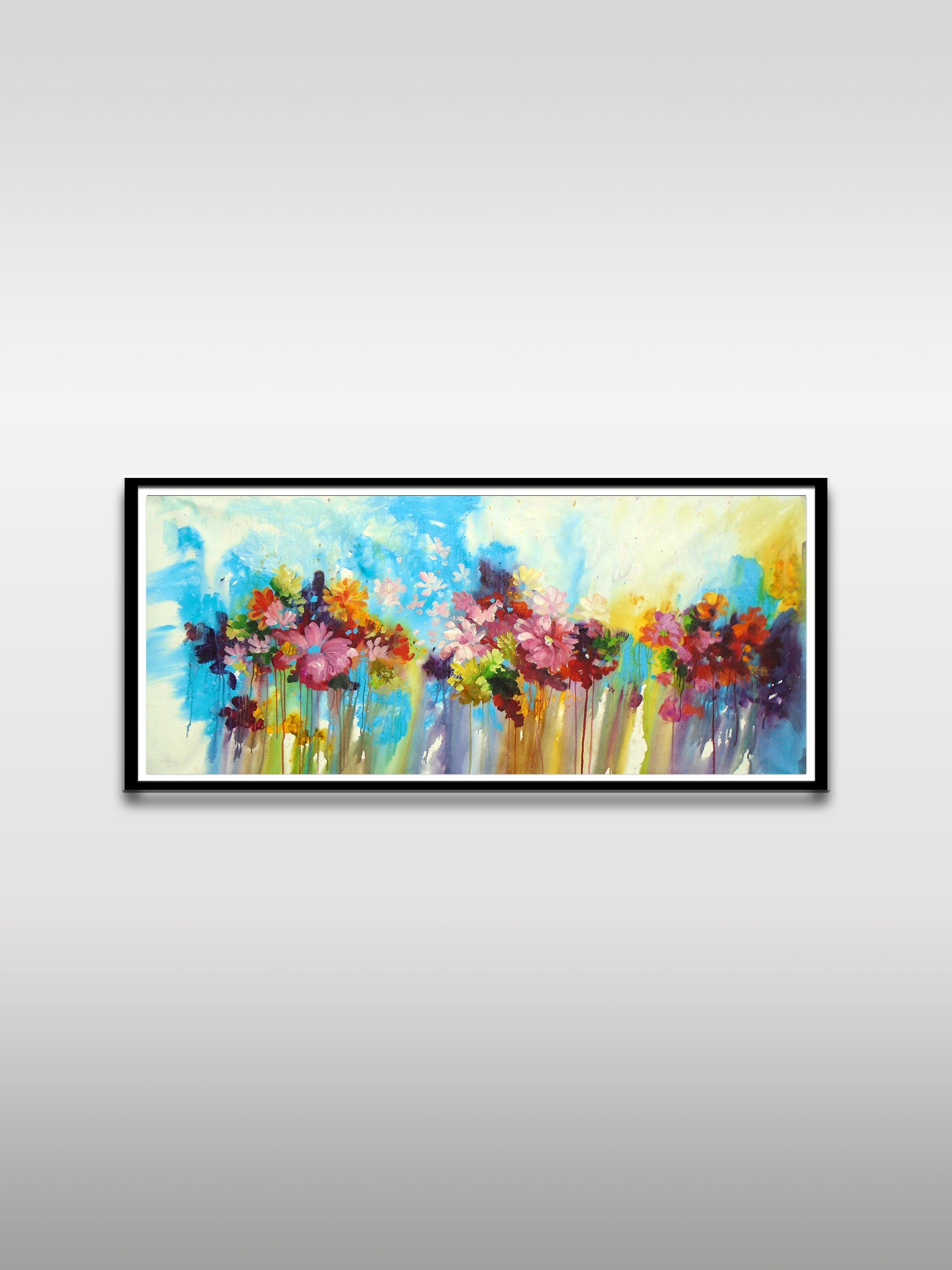 Colorful Flowers Art Painting