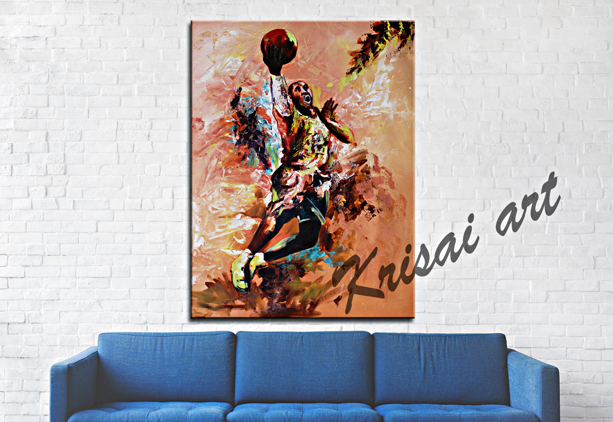 Into The Basketball Canvas Painting
