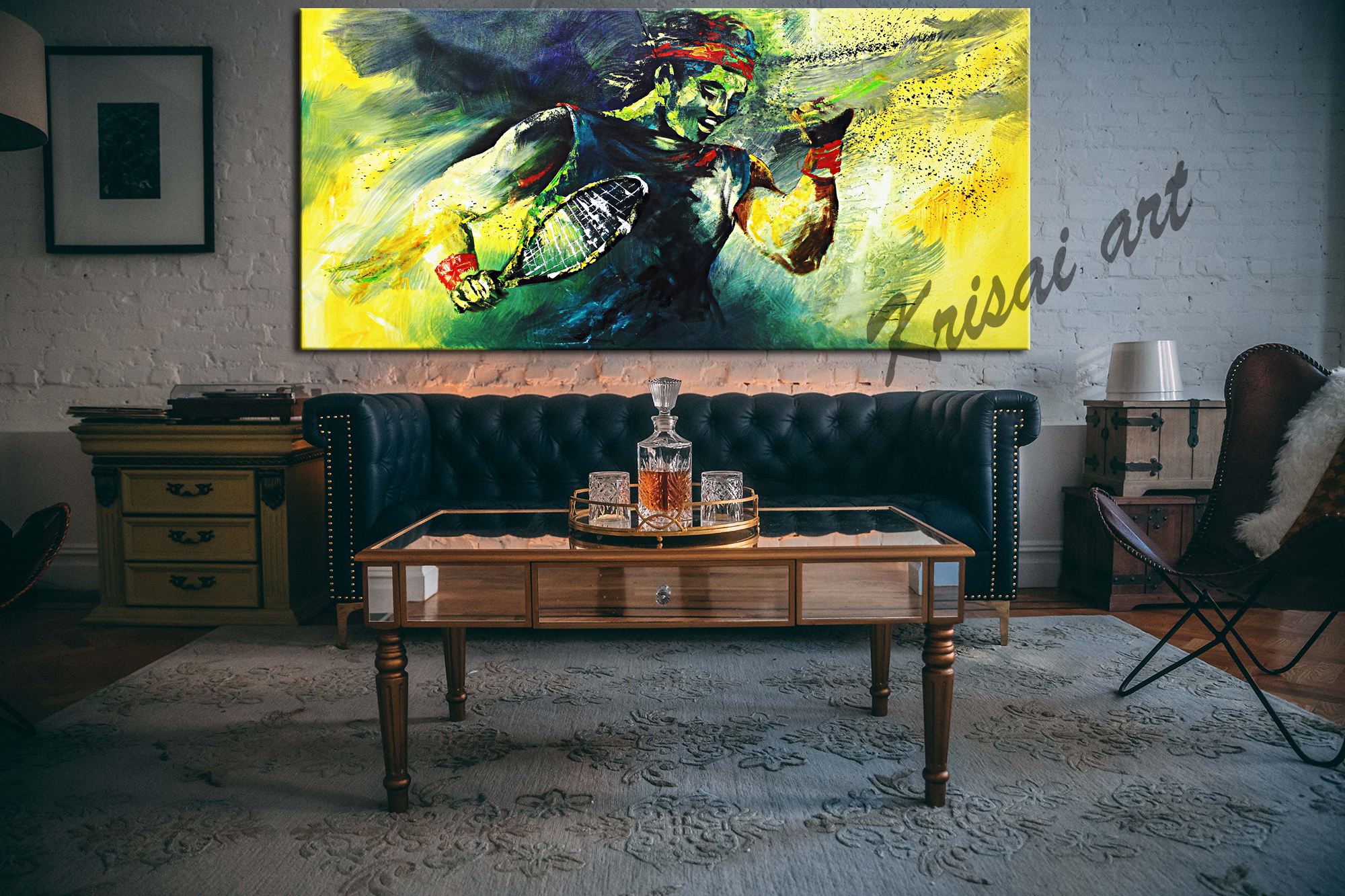 For The Champions Figurative Sport Painting