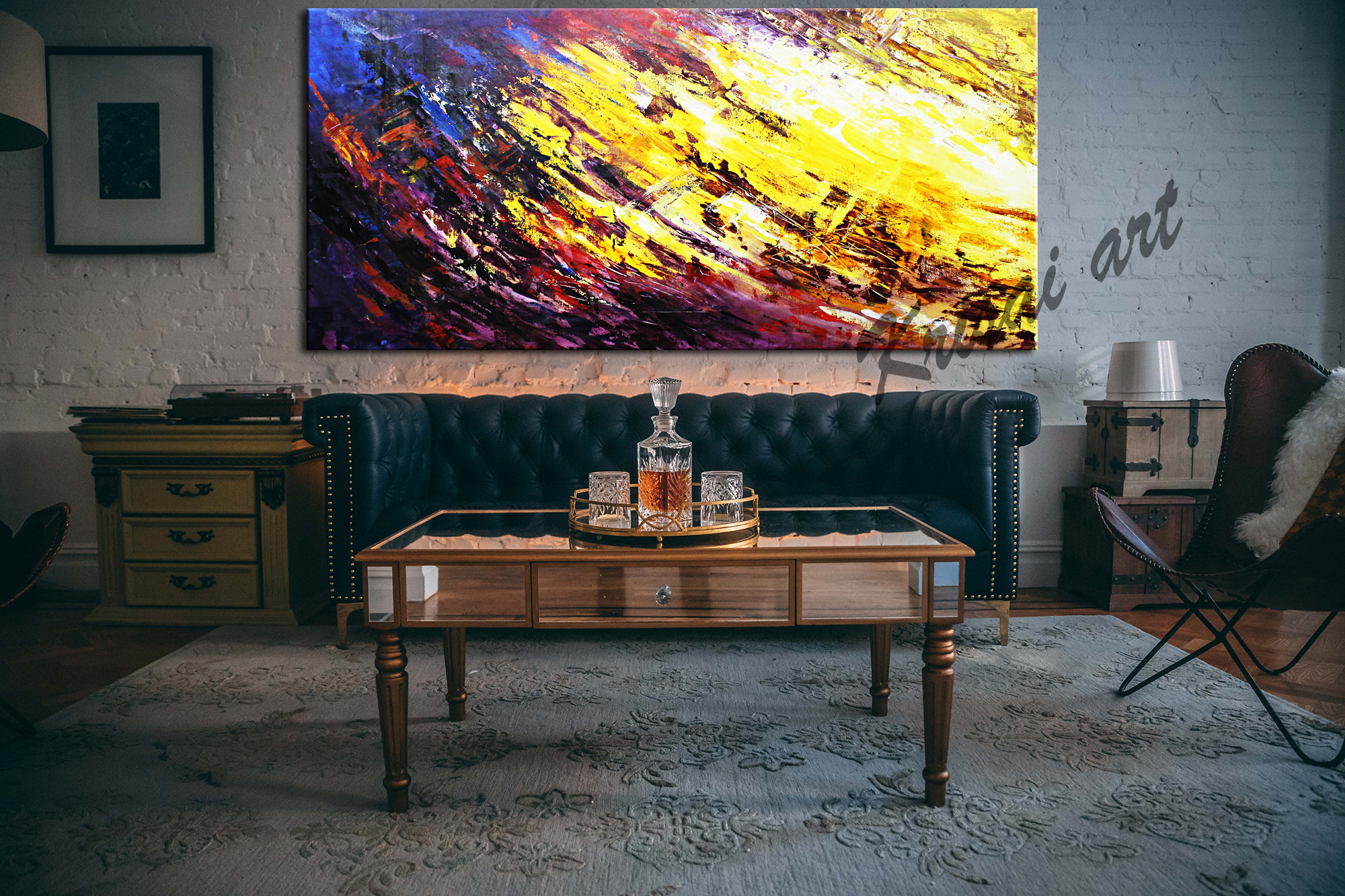 Swirls Of Fire Abstract Art