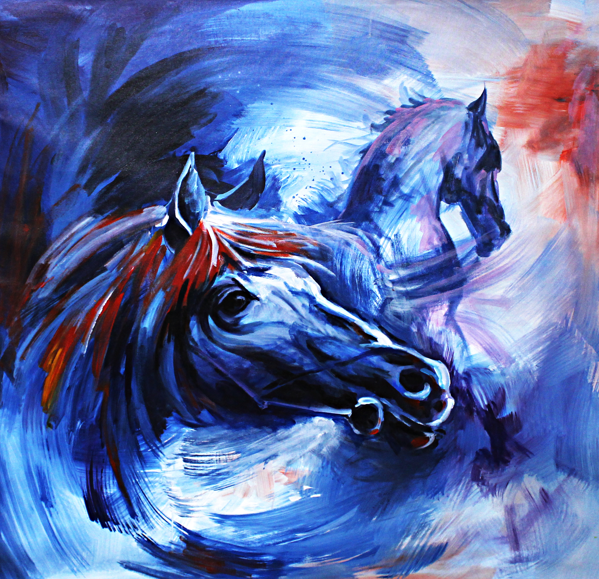 The World of Horses Canvas Painting
