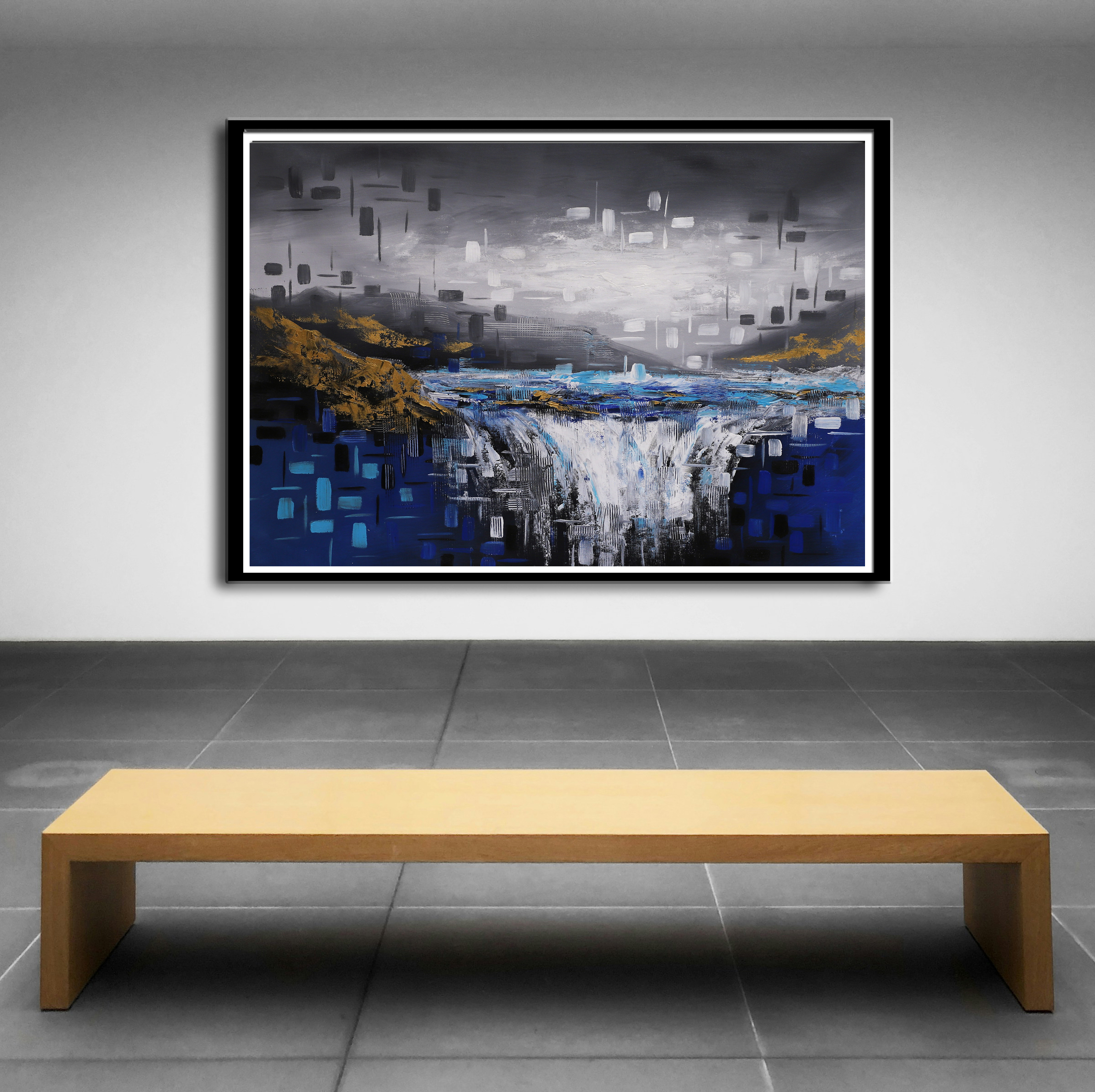 Abstract Waterfall Painting