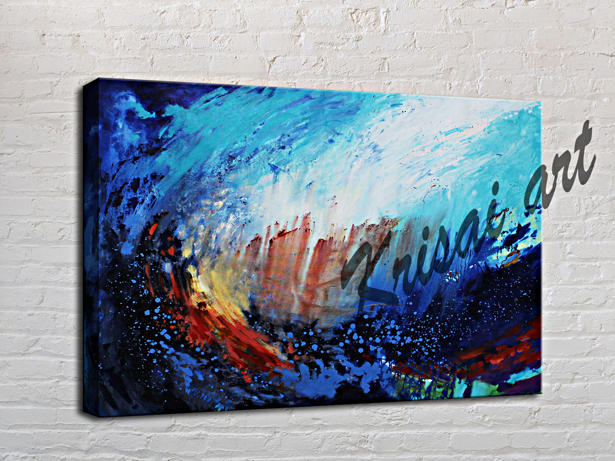 Ocean Abstract Canvas Art
