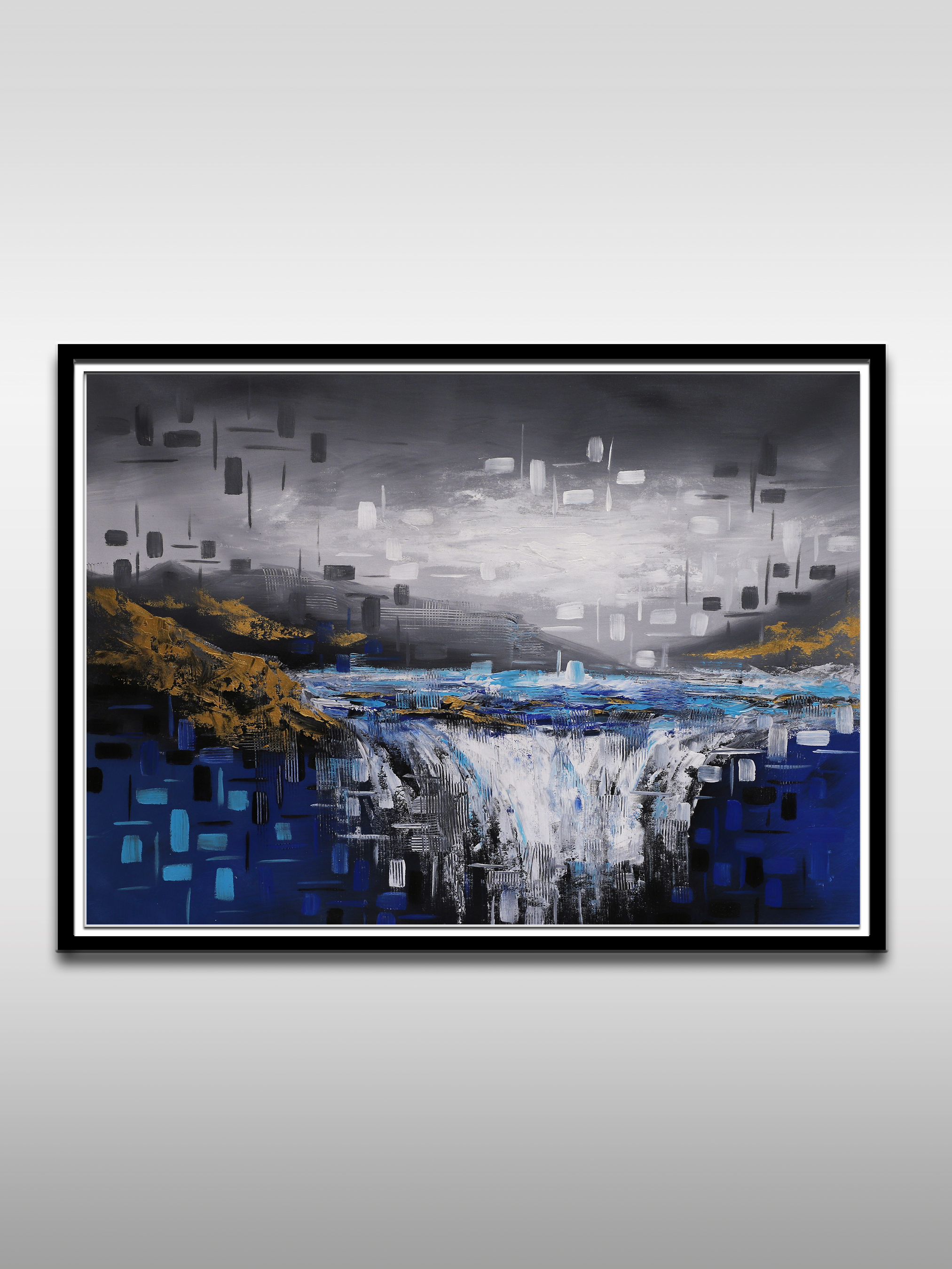 Abstract Waterfall Painting